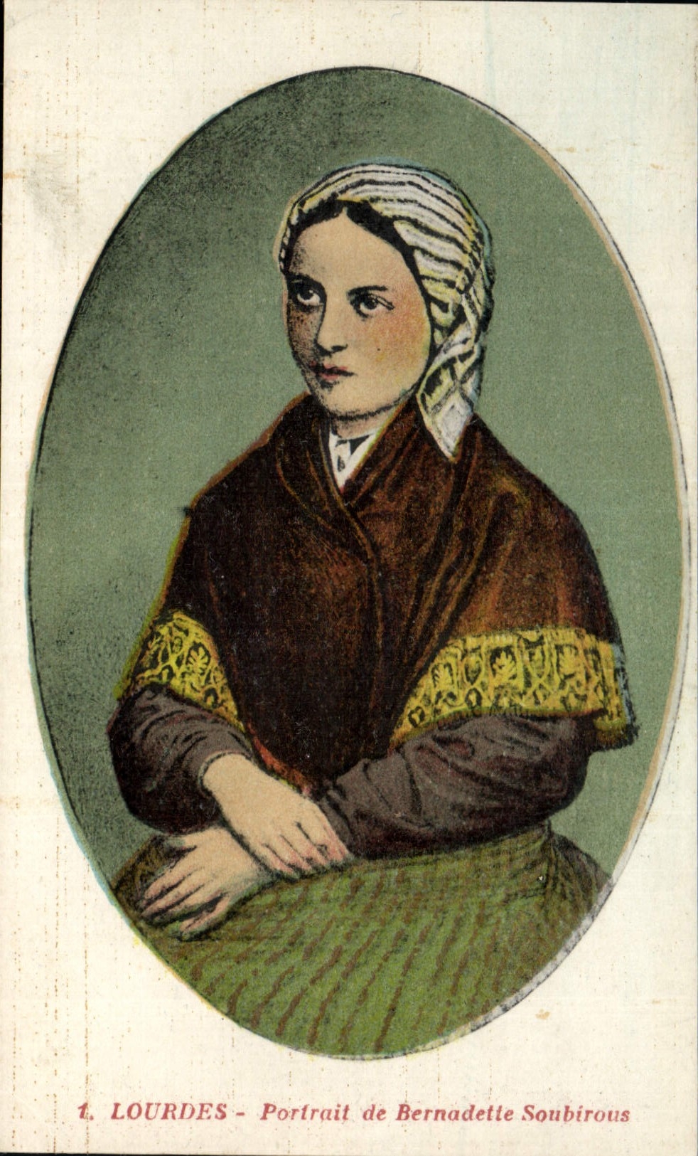 CPA Lourdes Portrait de Bernadette Soubirous