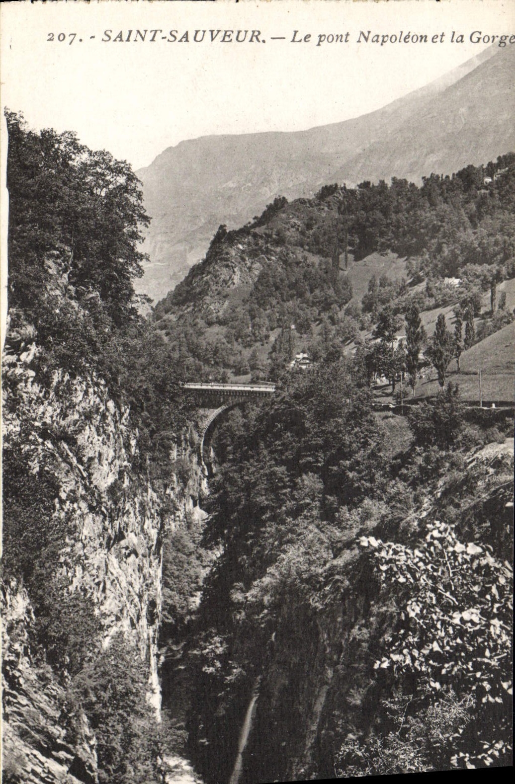 CPA Saint Sauveur Le Pont Napoleon et la George