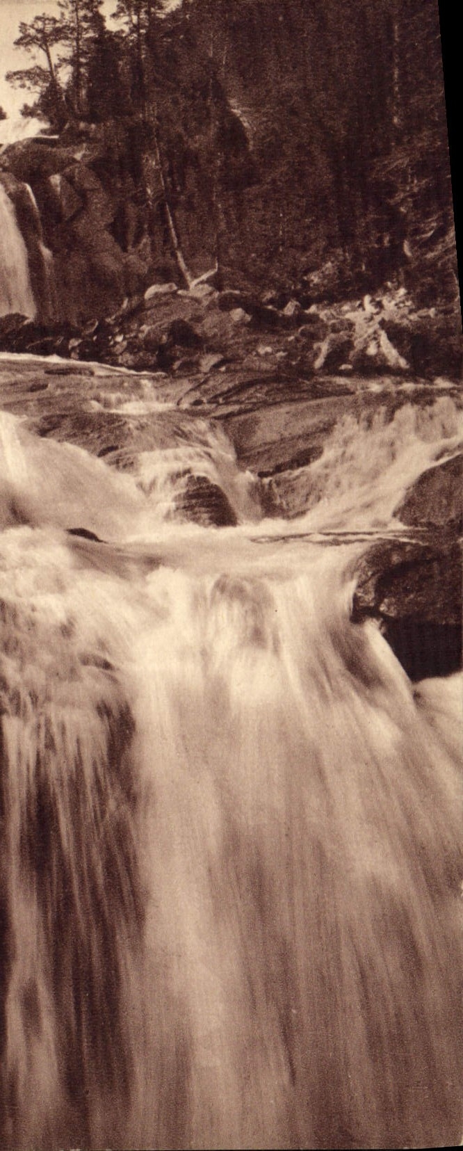 CPA Cauterets environs HP Cascade du Pont d'Espagne