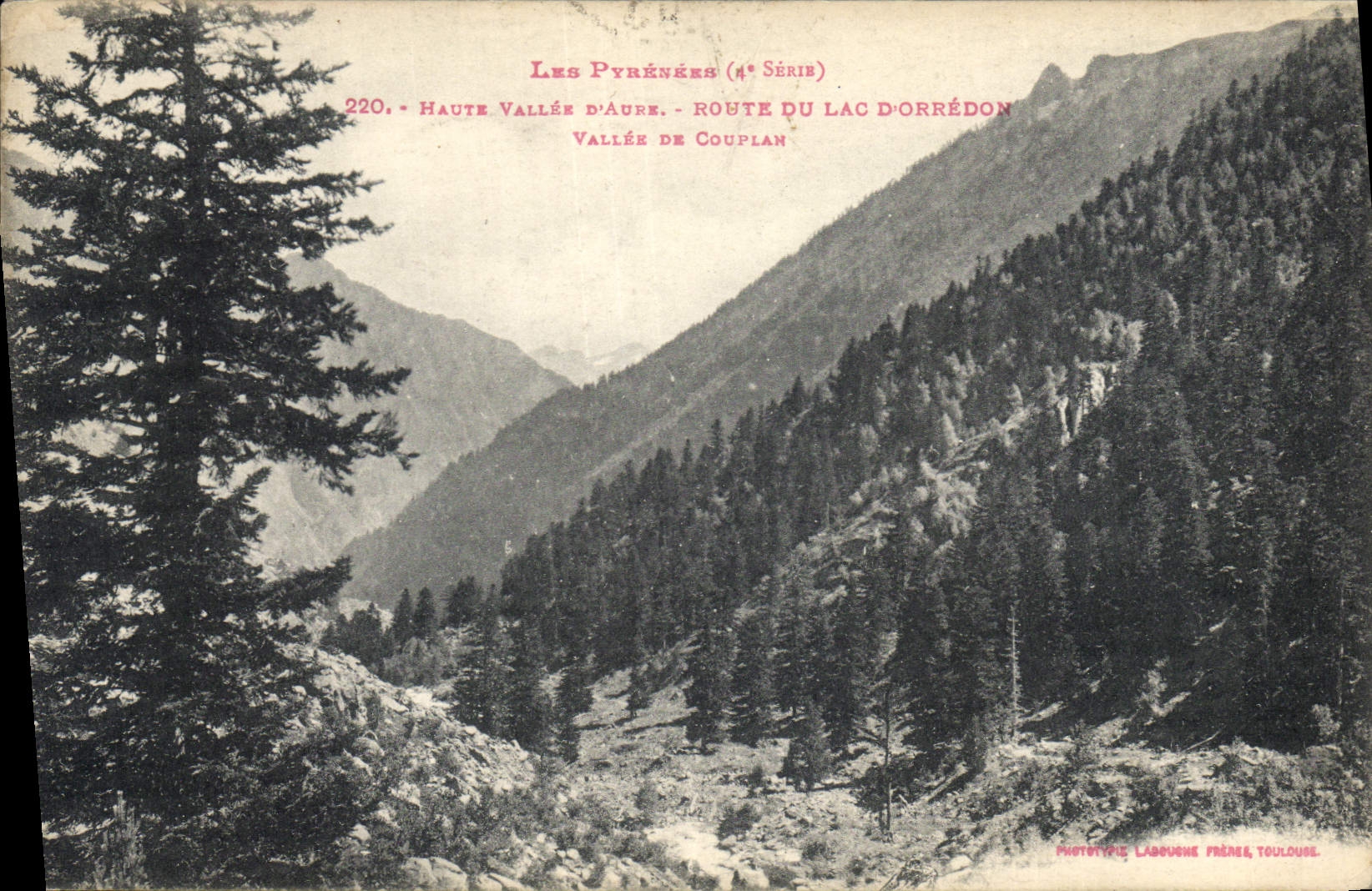 CPA Haute Vallee d'Aure Route du Lac d'Orredon 