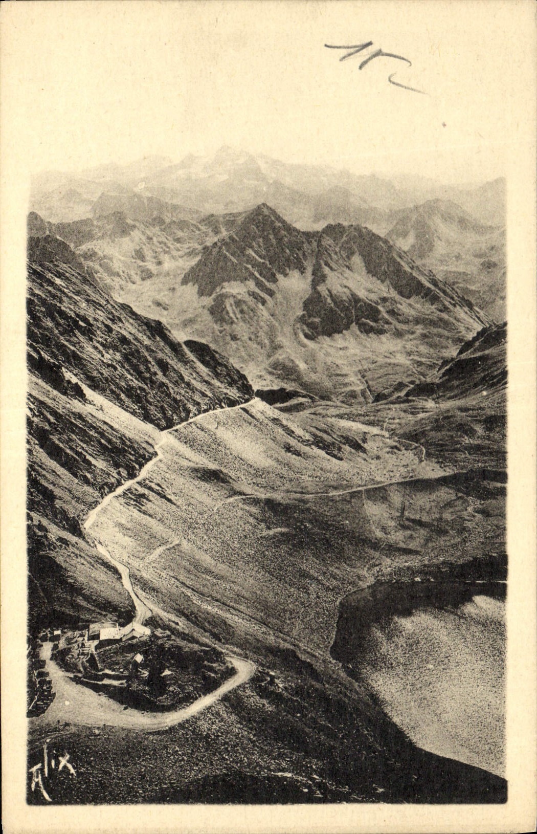 CPA Route du Pic du Midi de Bigorre Lac d'Oncet Col de Sencours