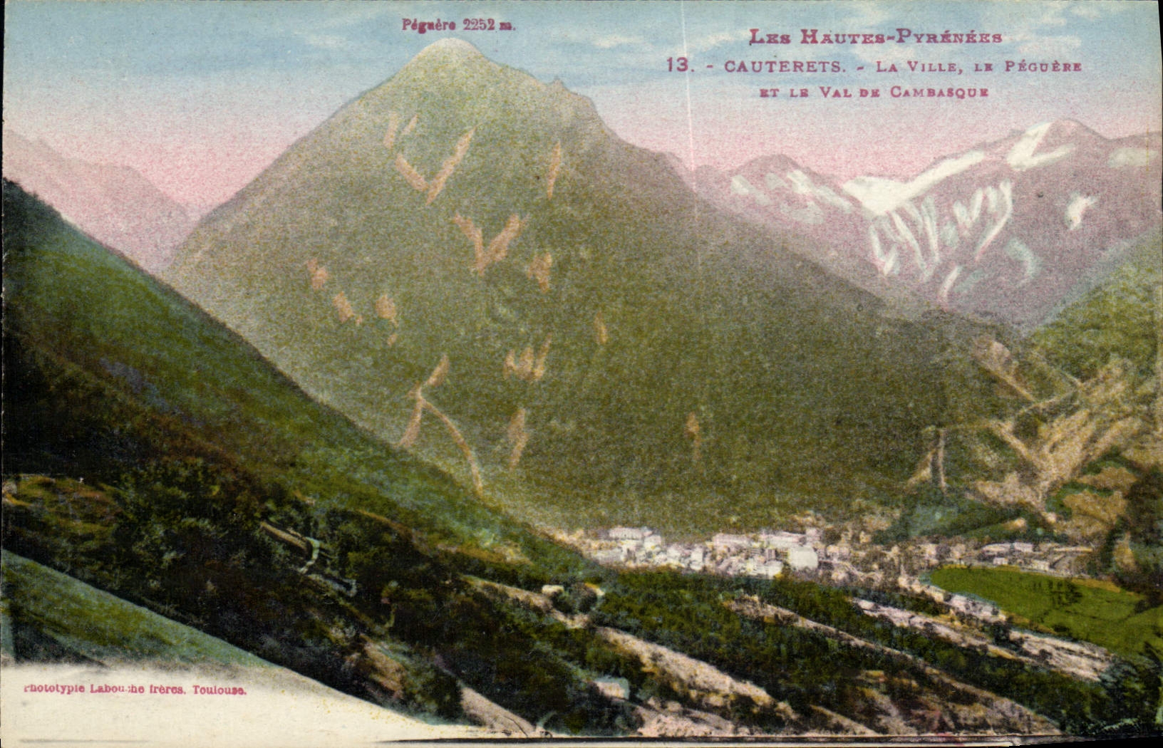 CPA Cauterets La Ville Le Prodere et le Val de Cambasque