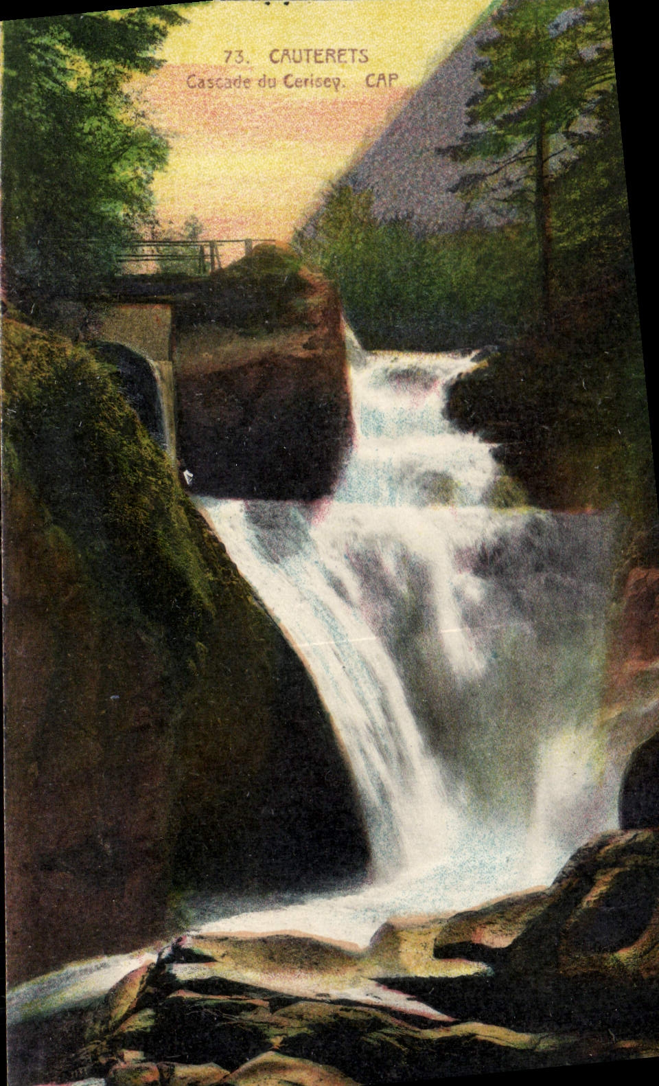 CPA Cauterets Cascade du Cerisey 