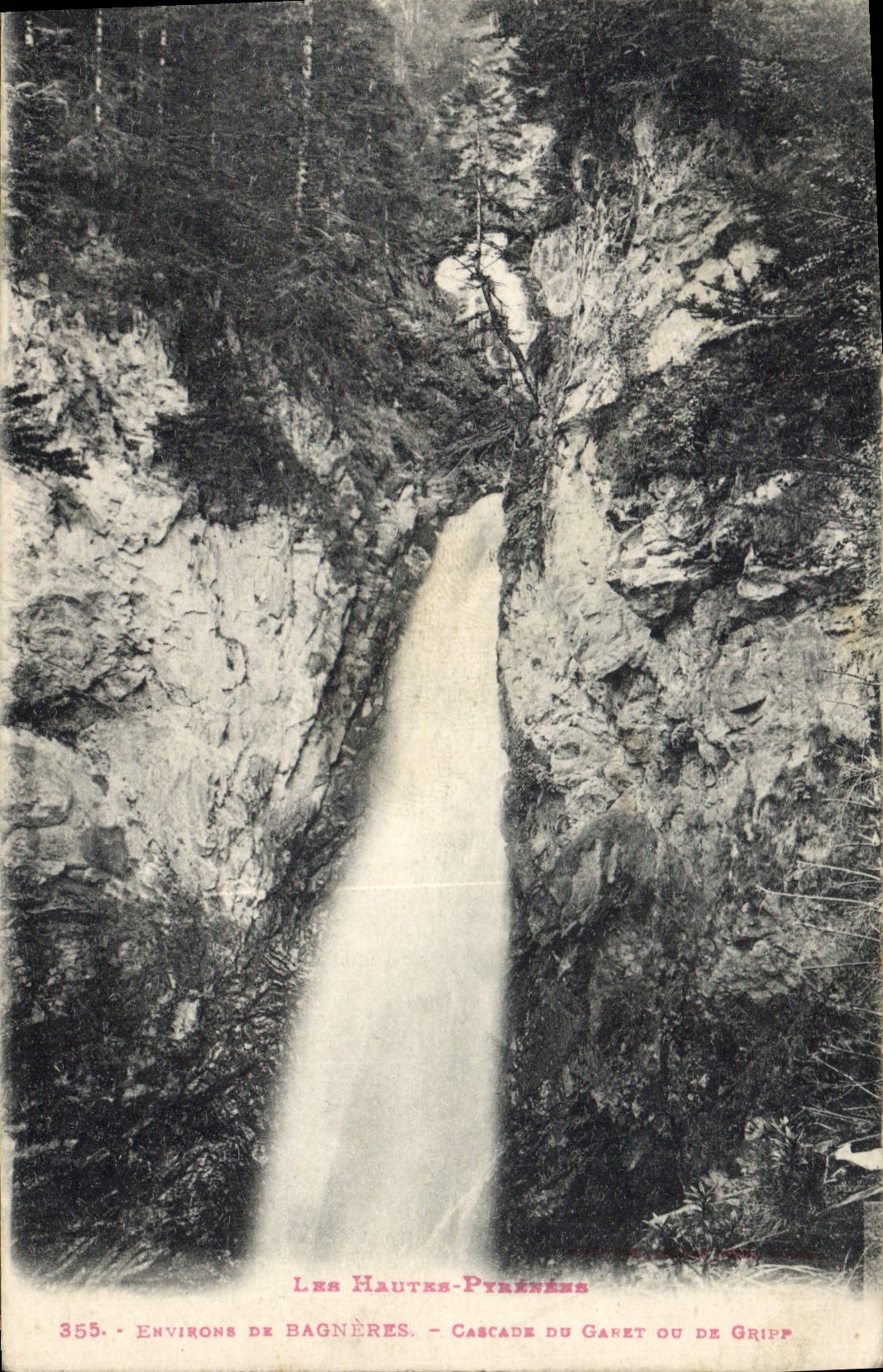 CPA Environs de Bagneres Cascade du Garet du de Gripp 