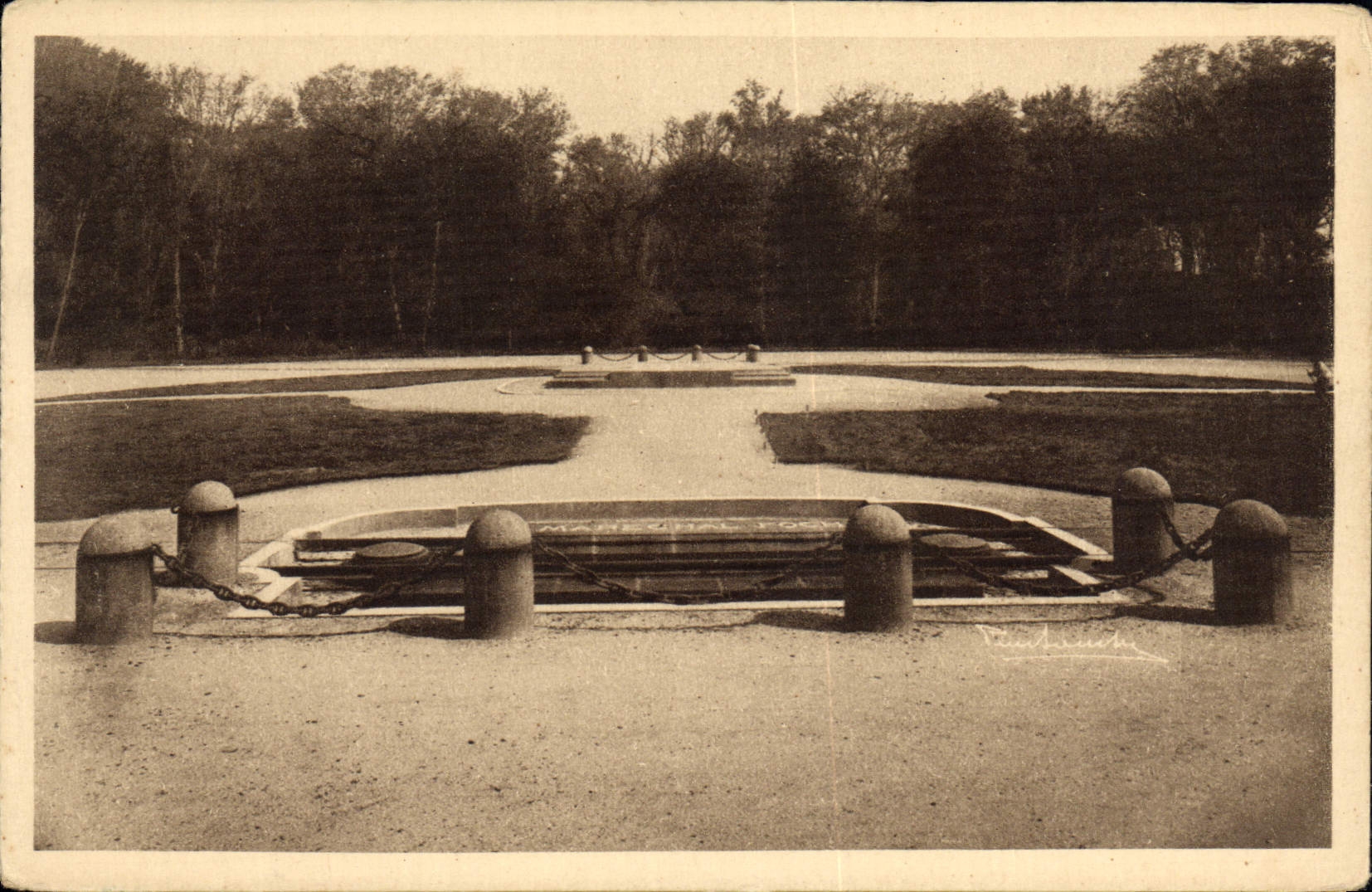 CPA Foret de Compiegne Clairiere de l'Armistice 