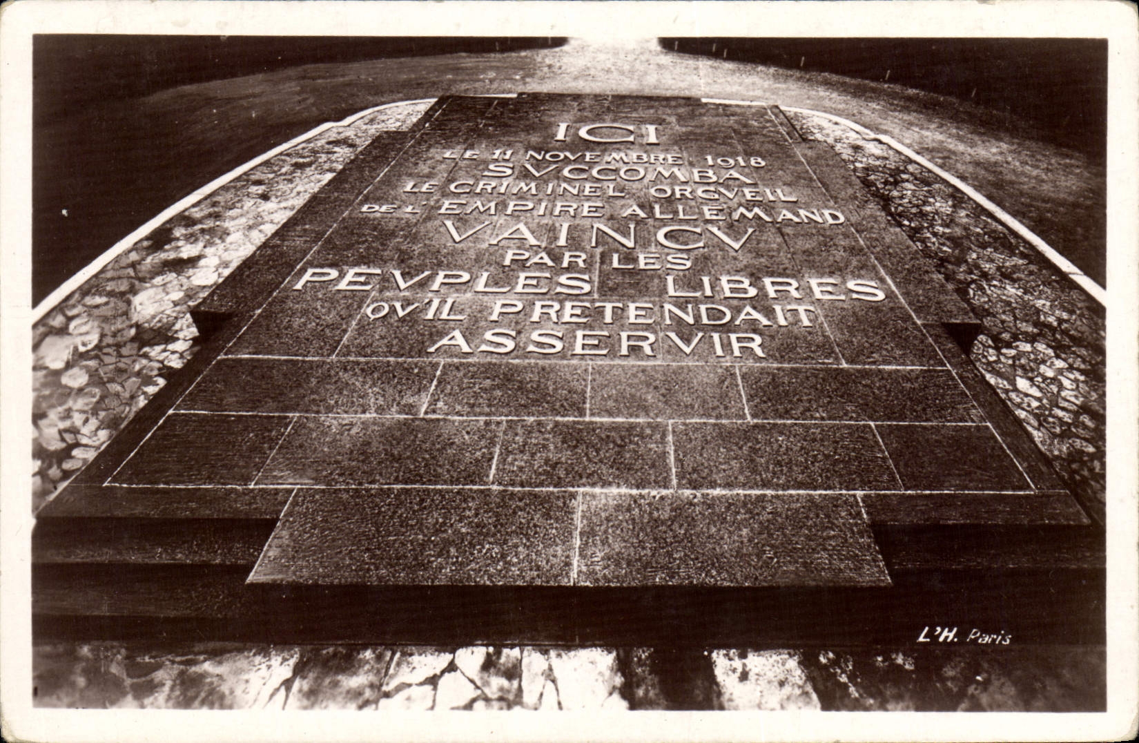 CPA Foret de Compiegne Clairiere de l'Armistice 