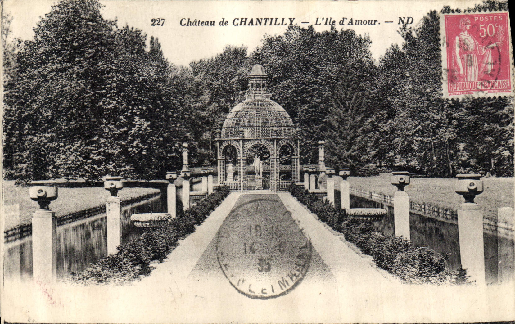 CPA Chateau de Chantilly L'lle d'Amour