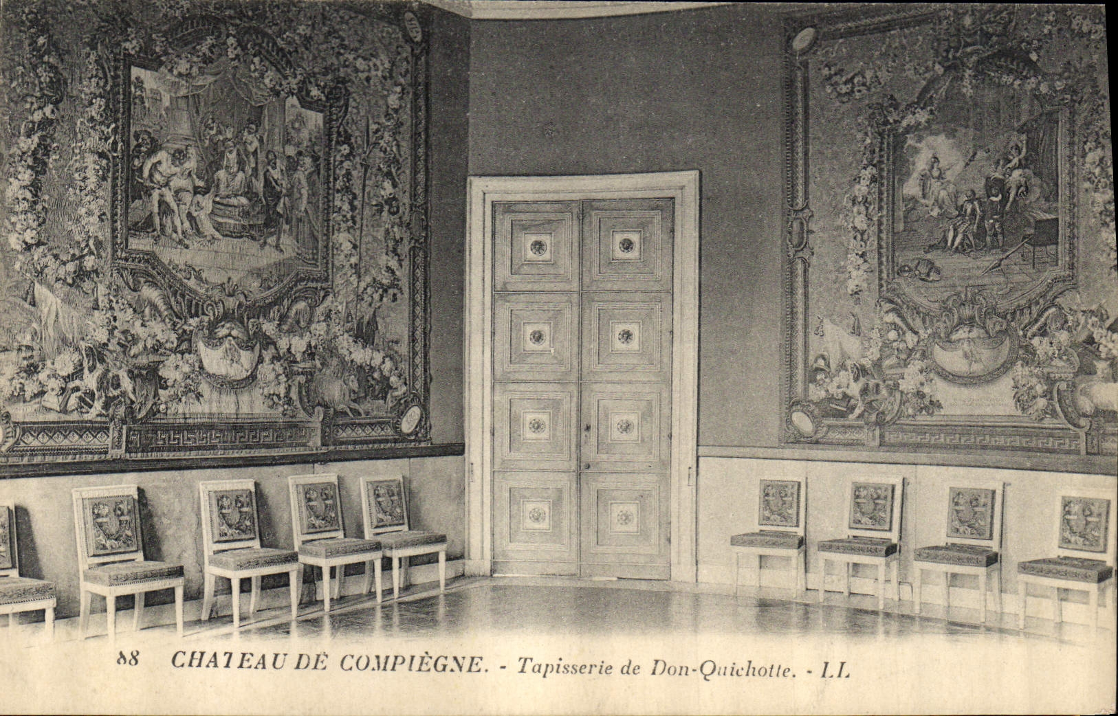 CPA Chateau de Compiegne Tapisserie de Don Quichotte