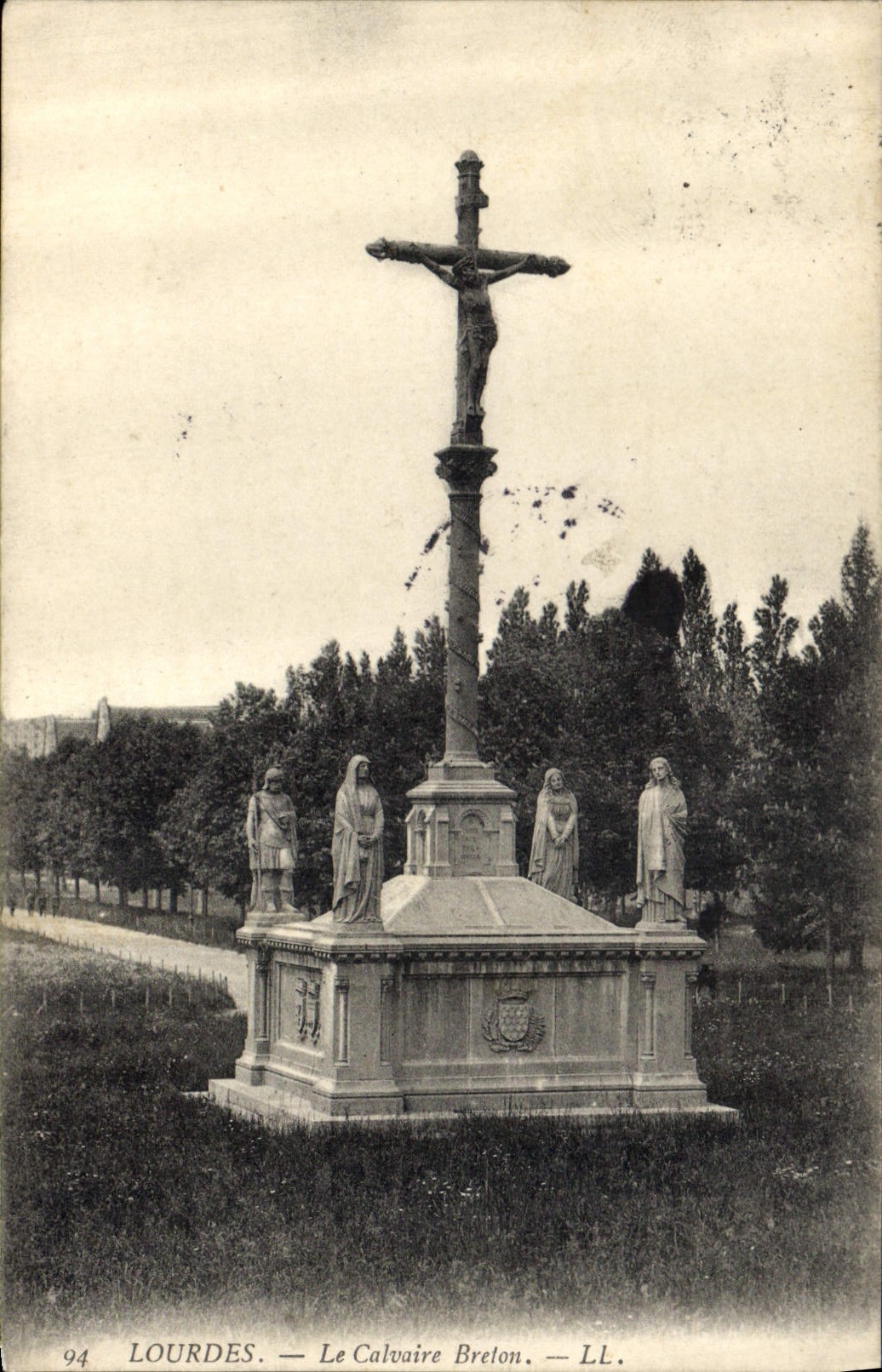 CPA Lourdes Le Calvaire Breton 