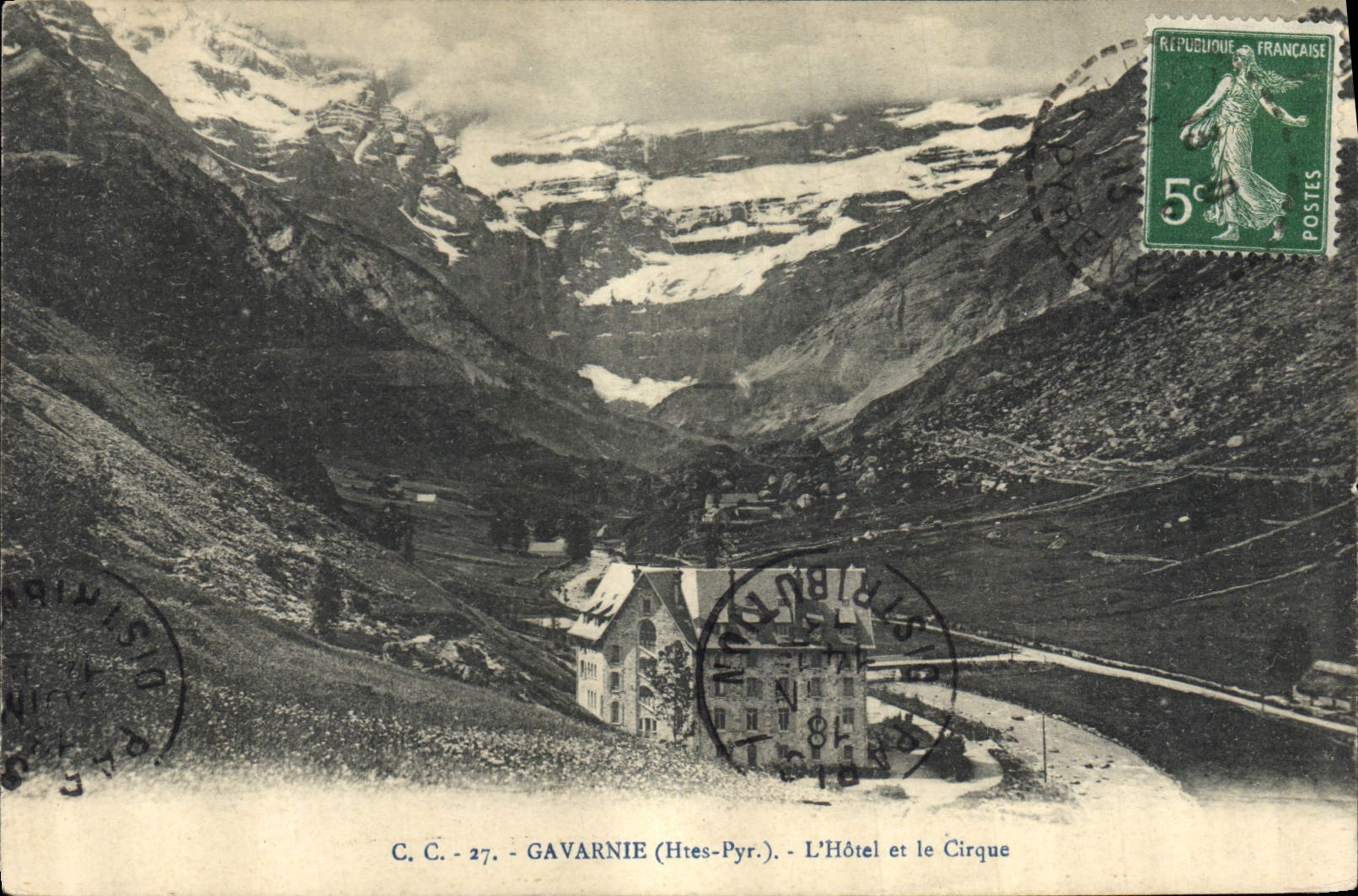CPA Gavarnie Htes Pyr L'Hotel et le Cirque 