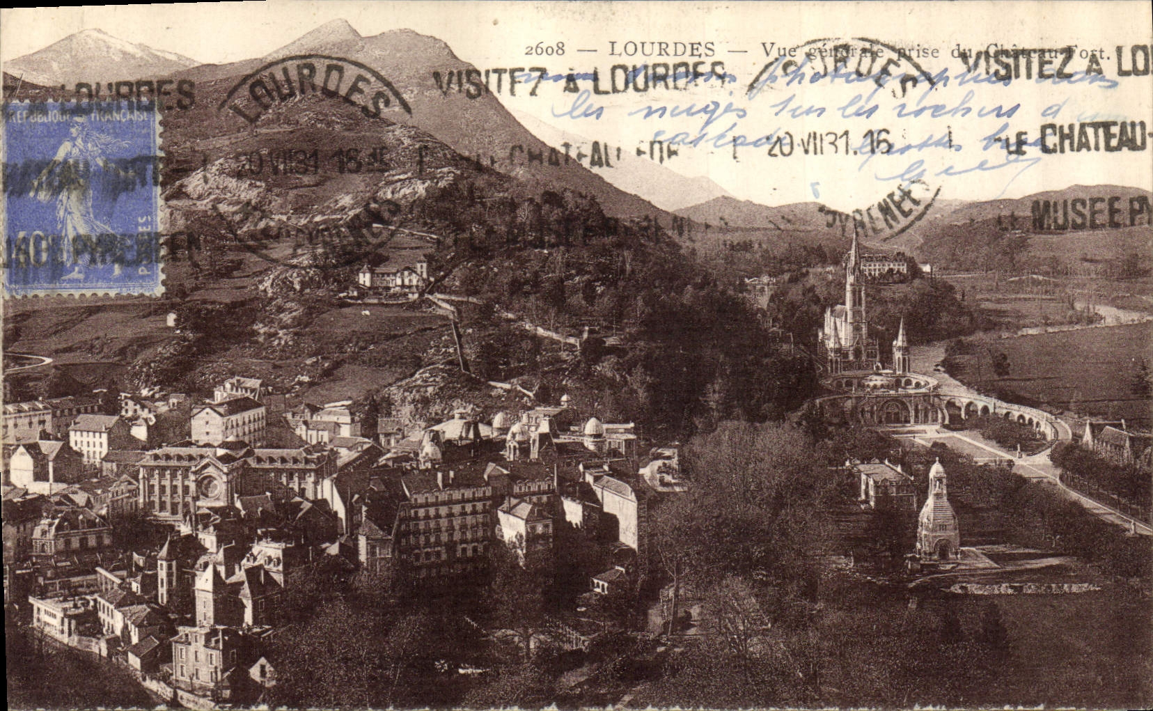 CPA Lourdes Vue generale 