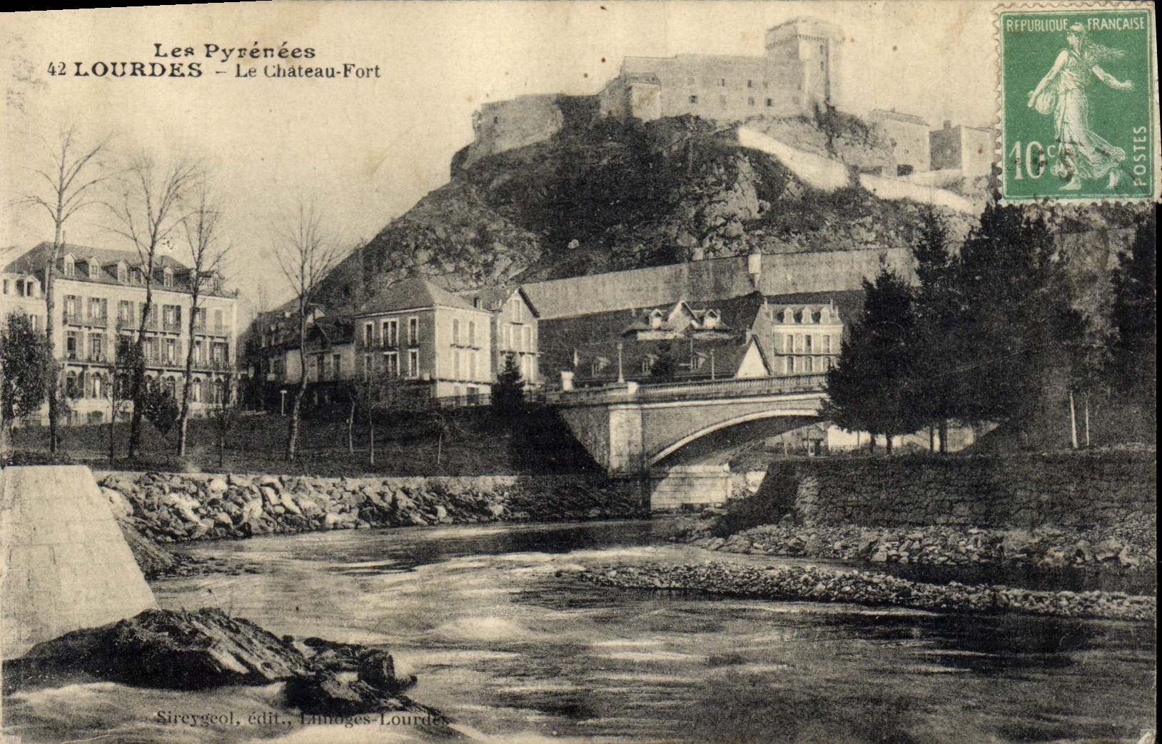 CPA Lourdes La Chateau Fort 