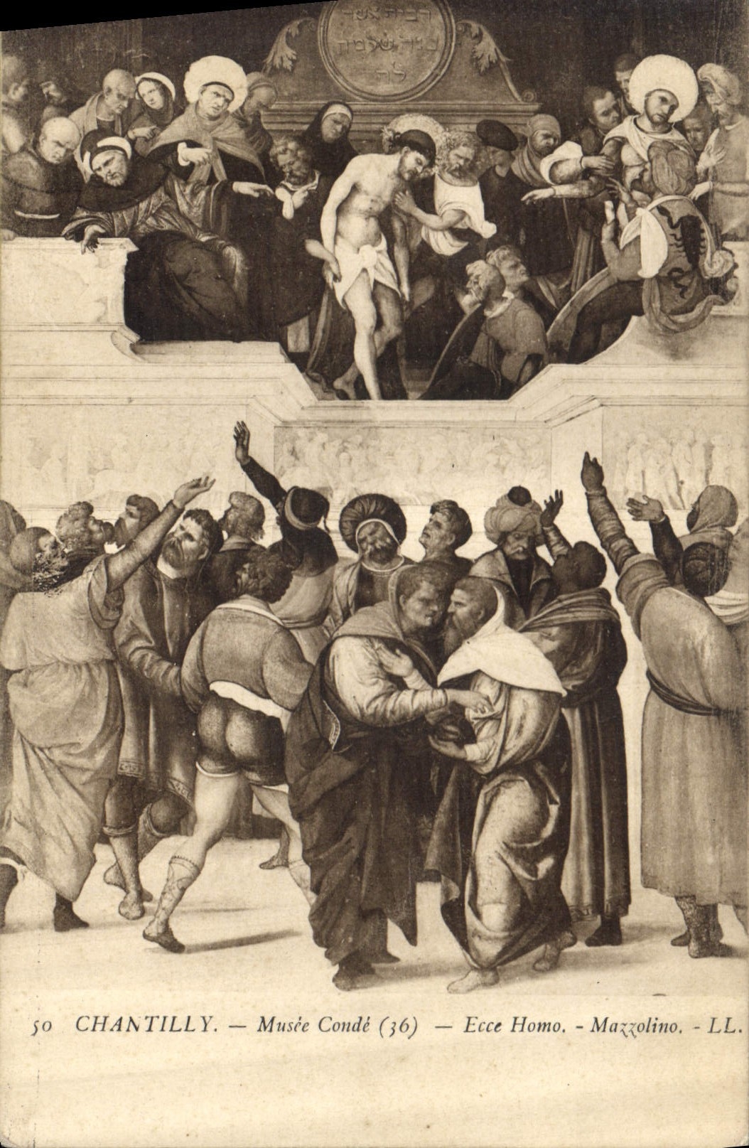 CPA Chantilly Musee Conde Ecce Homo Mazzolino