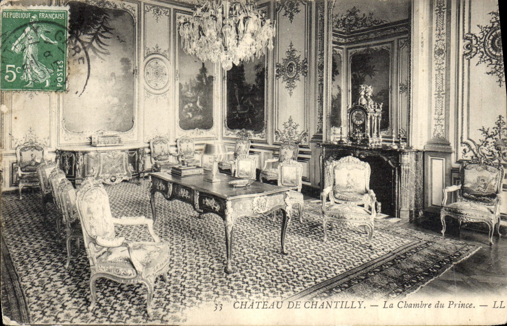 CPA Chateau de Chantilly La Chambre du Prince 