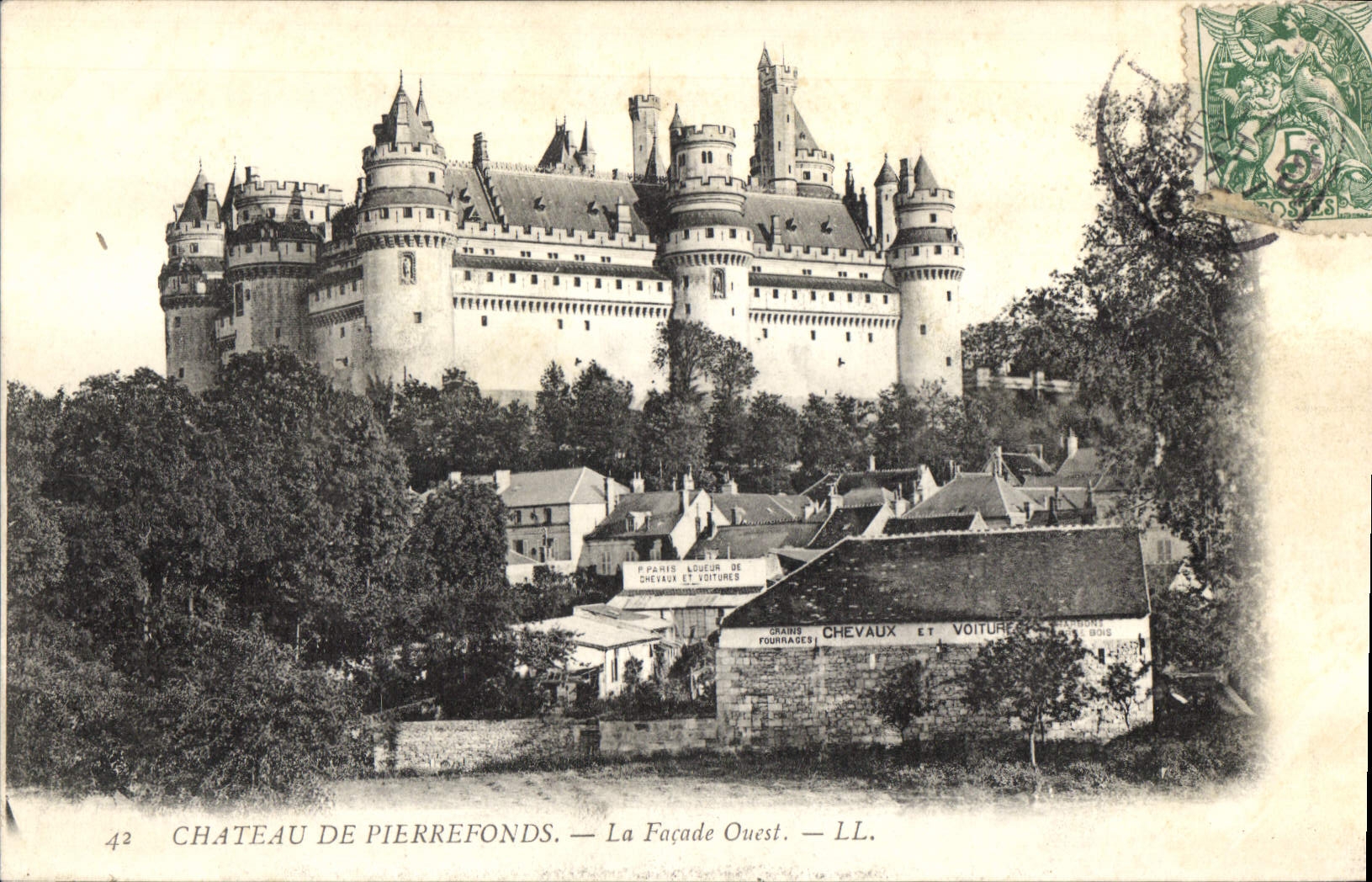 CPA Chateau de Pierrefonds La Facade Ouest 
