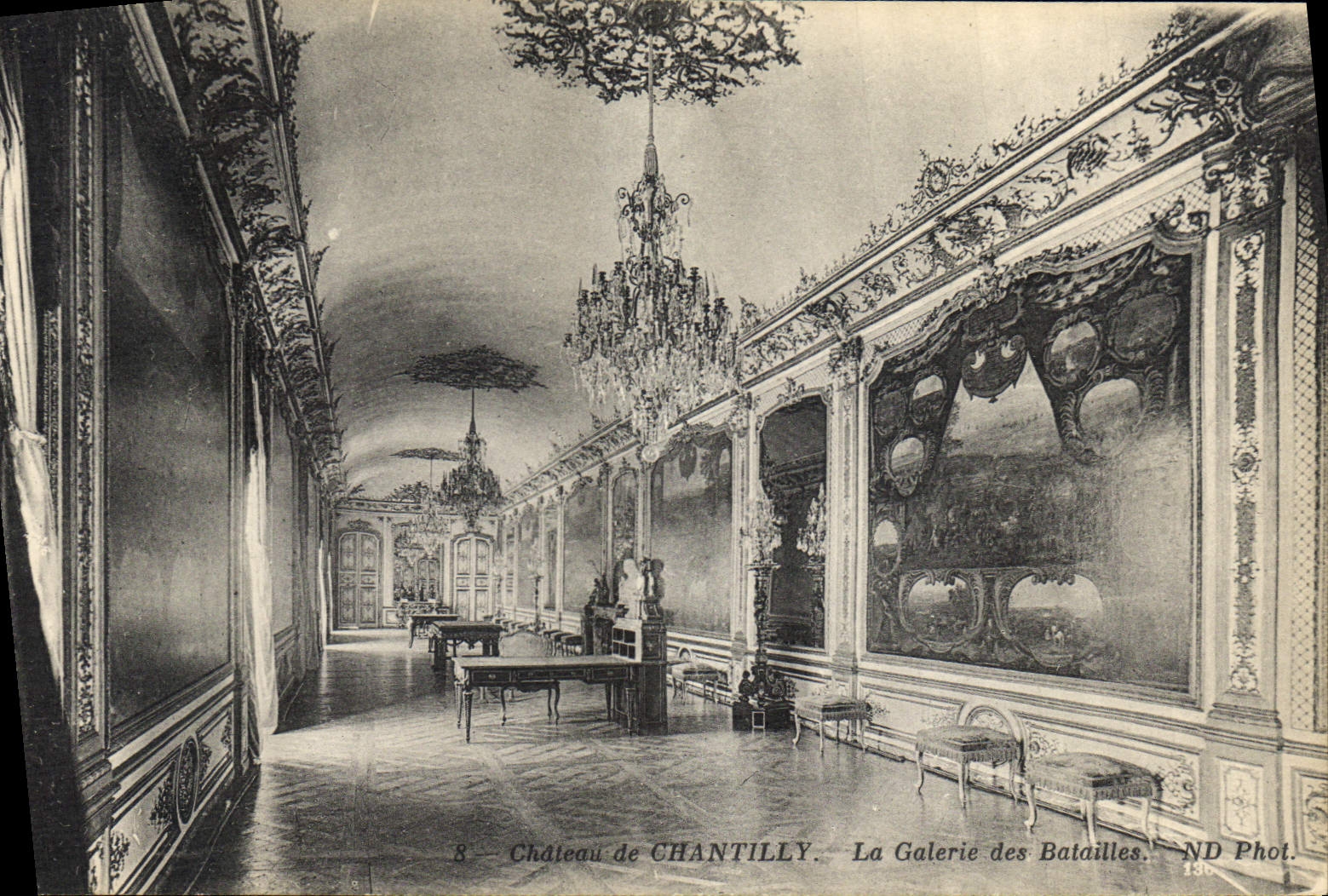 CPA Chateau de Chantilly La Galerie des Batailles