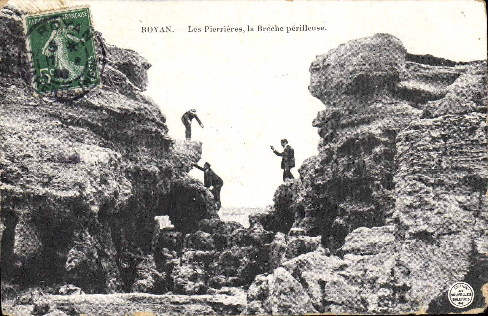 CPA Royan Les Pierrieres la Breche perilleuse 