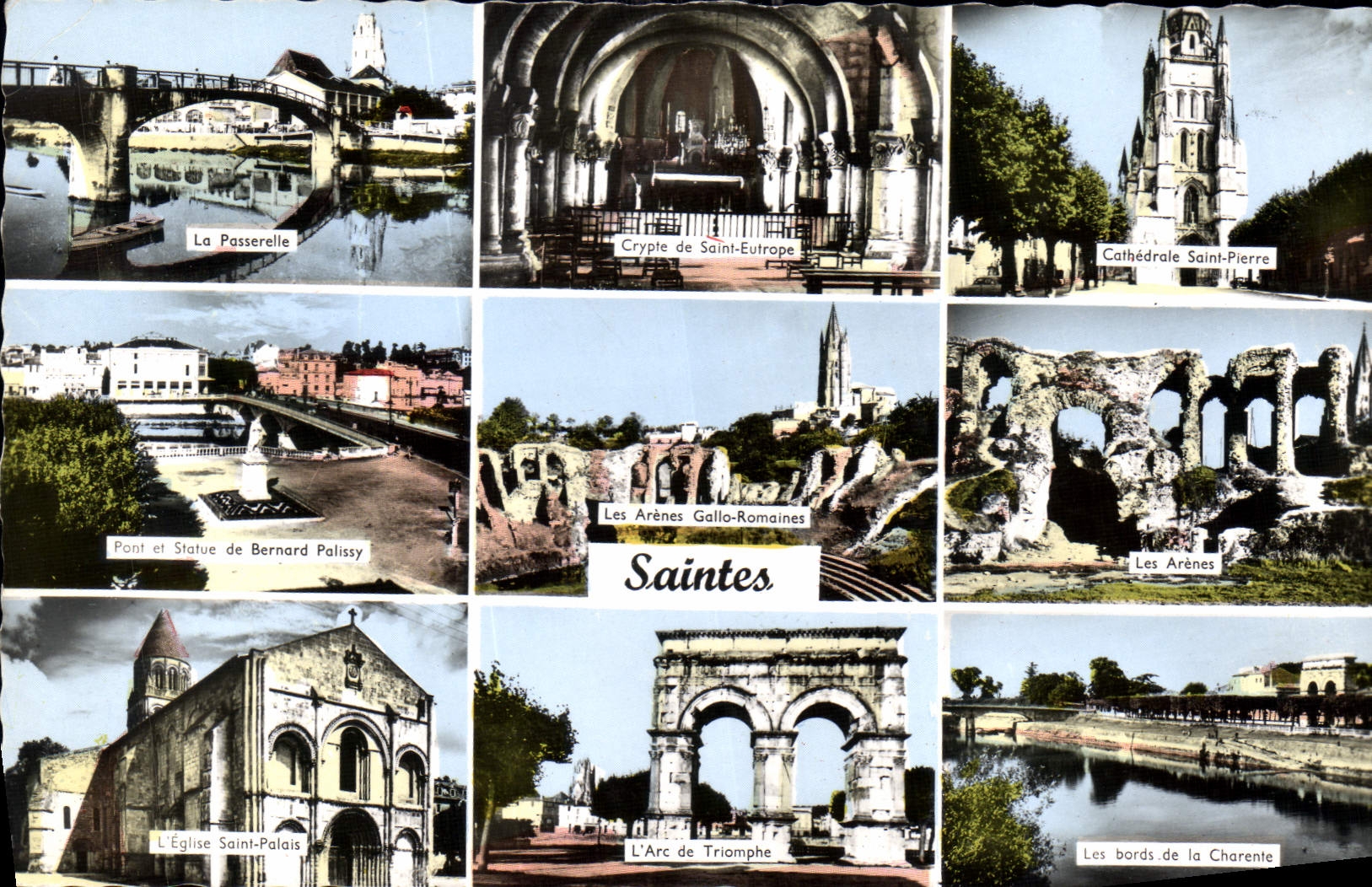 CPA Saintes La Passerelle 