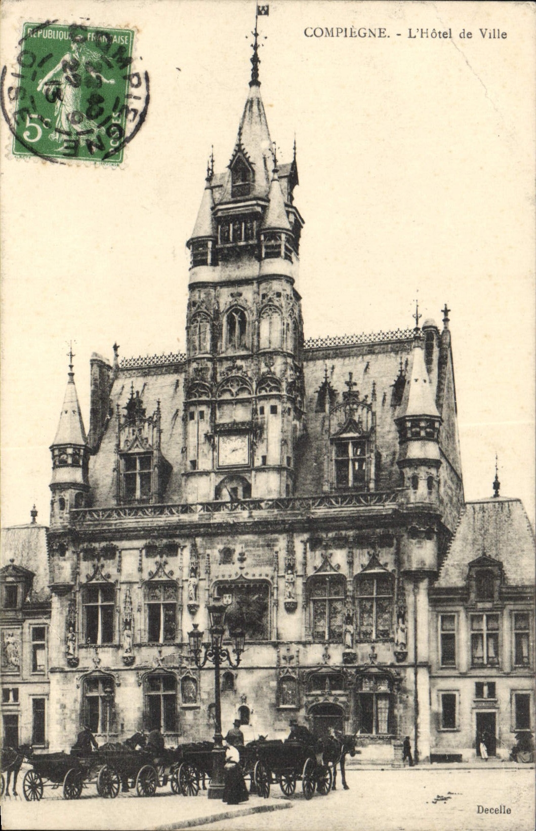 CPA Compiegne L'Hotel de Ville 