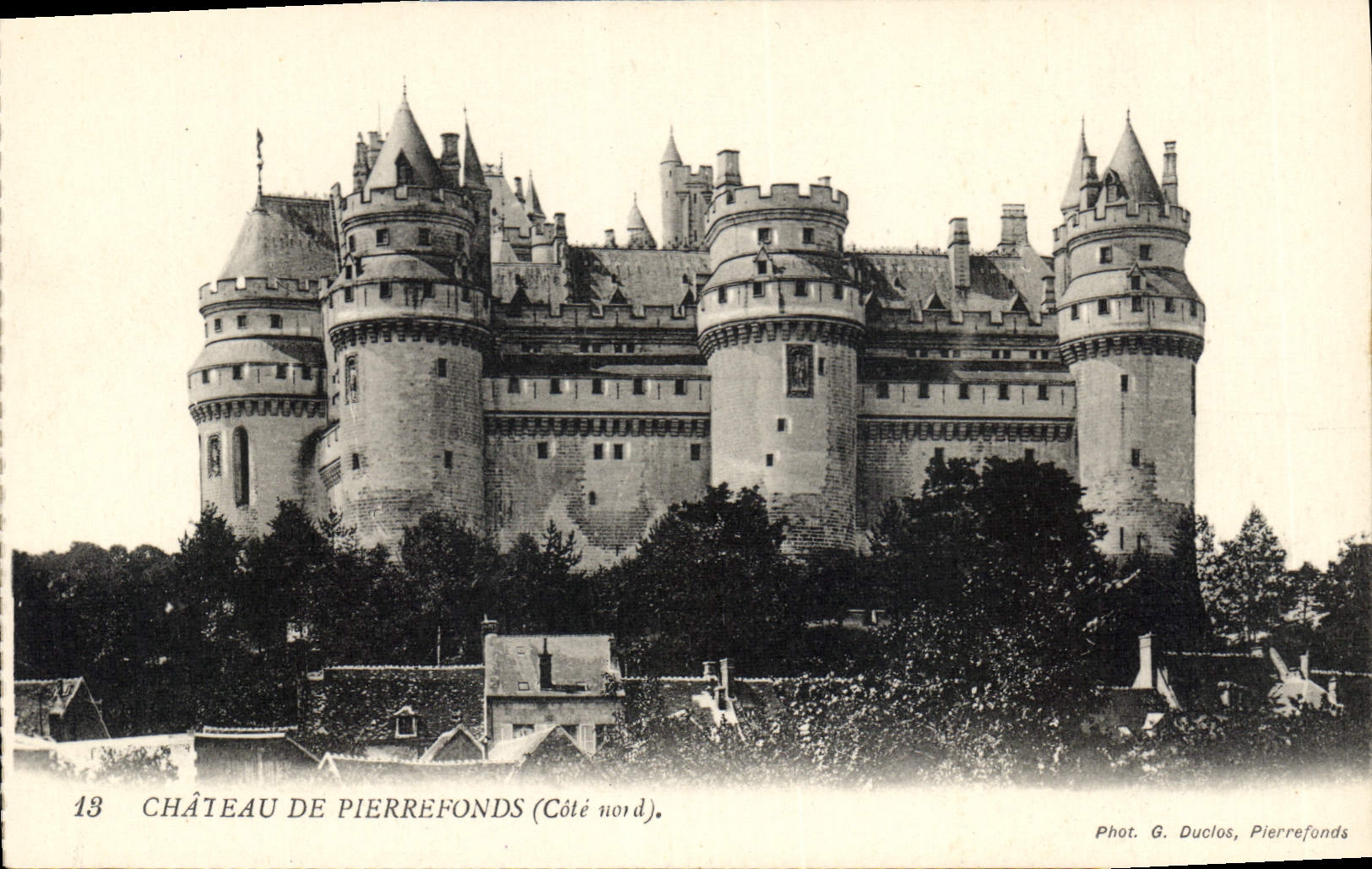 CPA Chateau de Pierrefonds Cote nord 