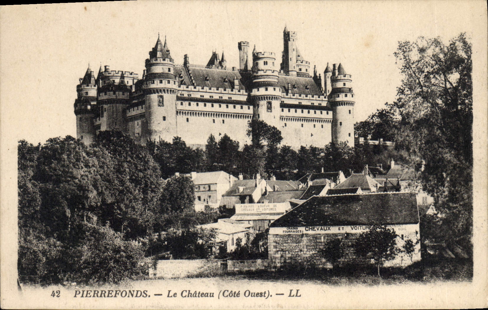 CPA Pierrefonds Le Chateau Cote Ouest 