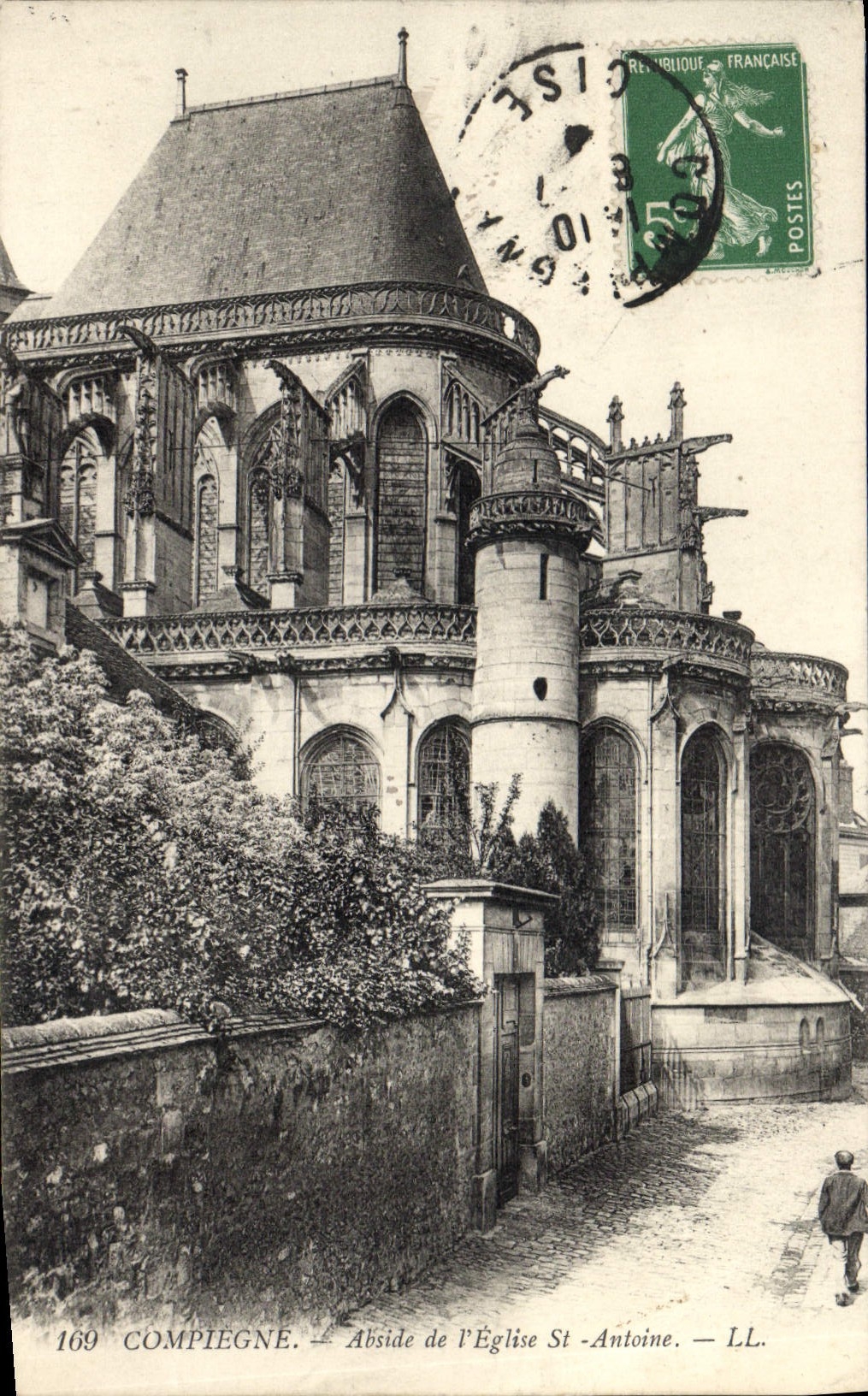 CPA Compiegne Abside de l'Eglise St Antoine