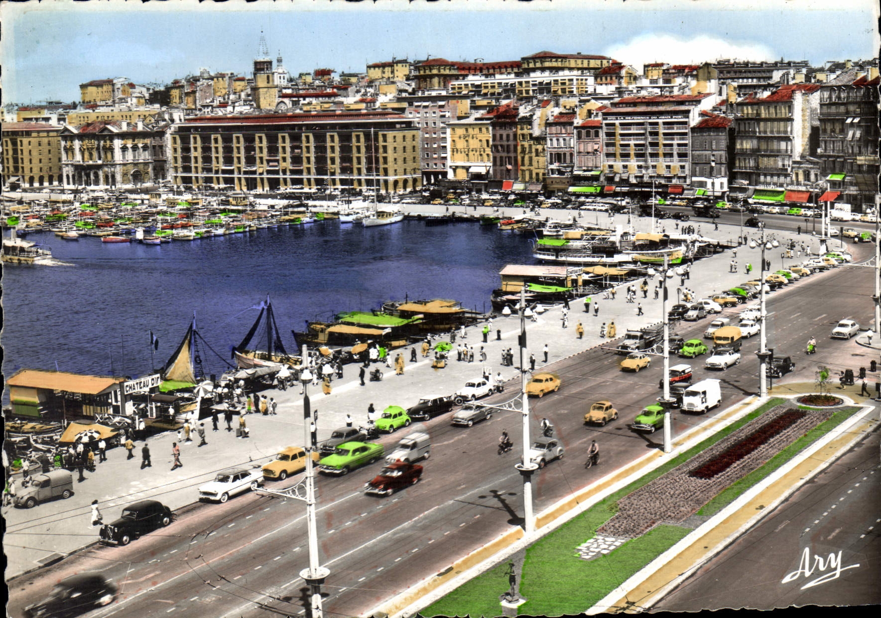 CPM Marseille Quai des Belges et quai du Port