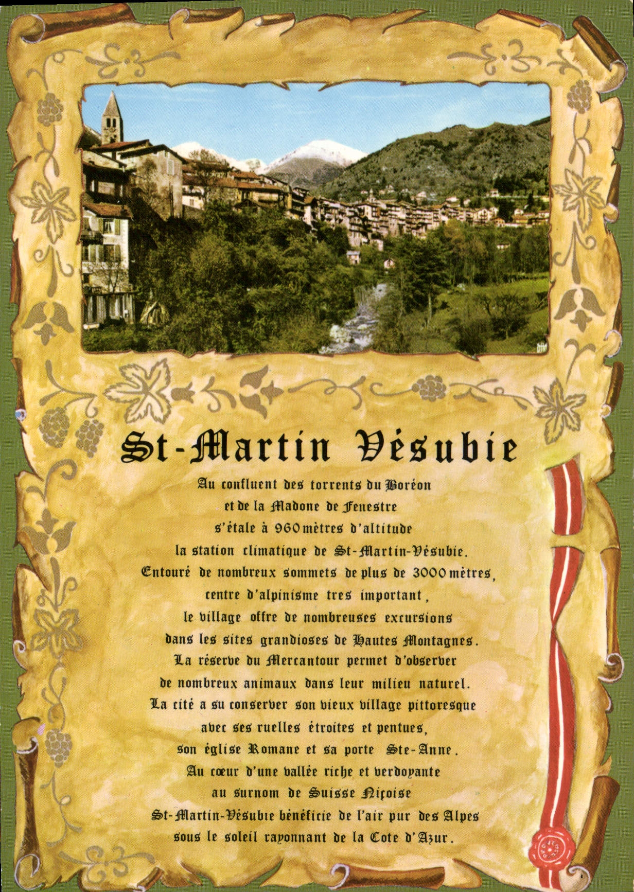 CPM St Martin Vesubie Alpes Maritimes 