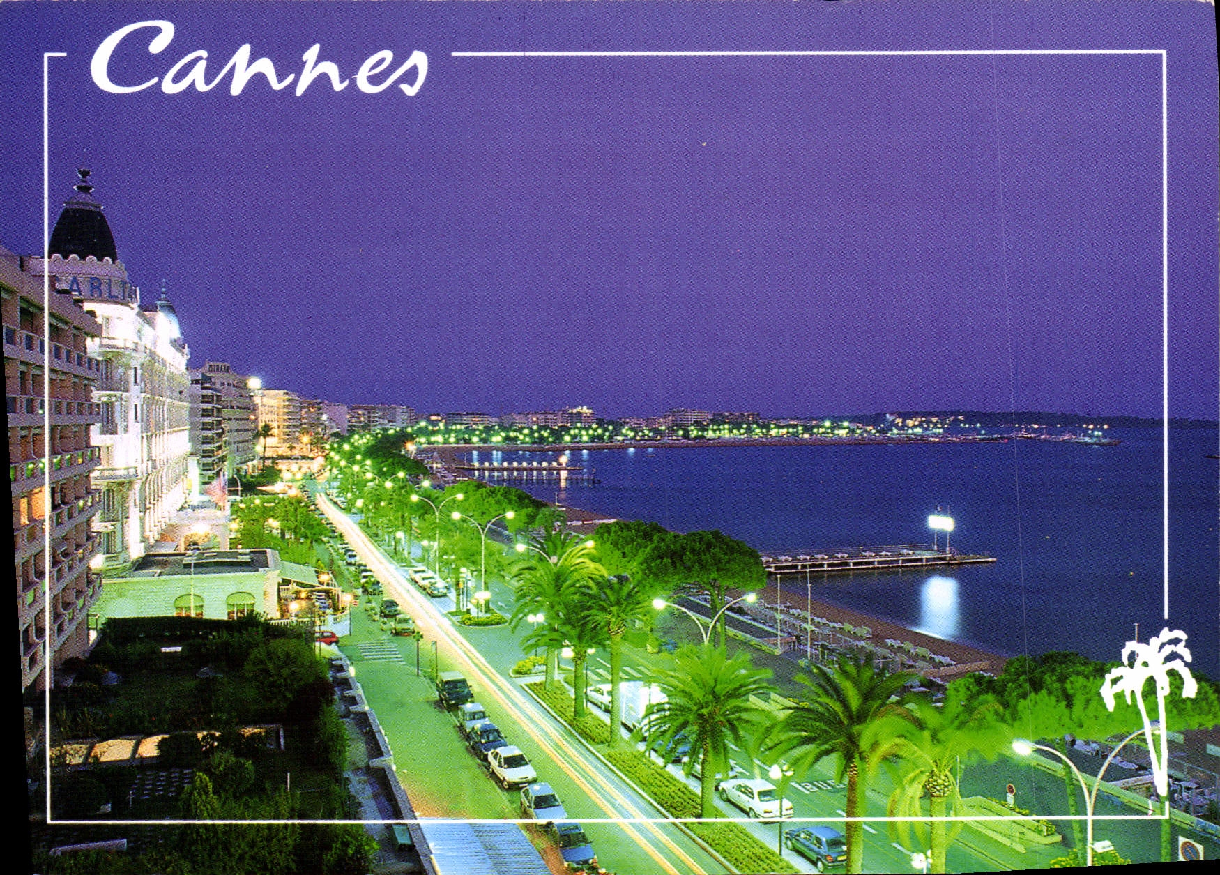 CPM Cannes AM La Croisette by Night 