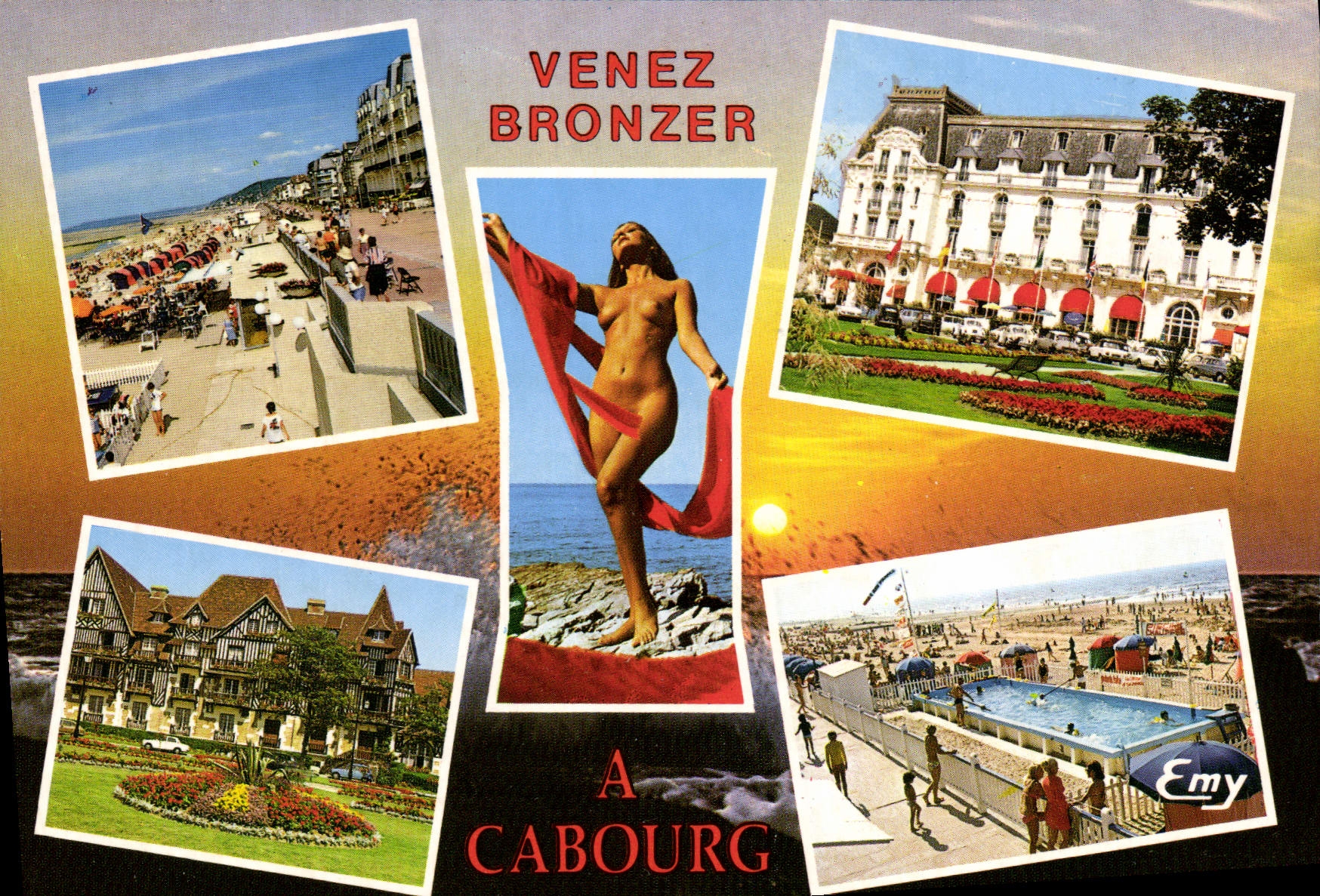 CPM Venez bronzer a Cabourg 