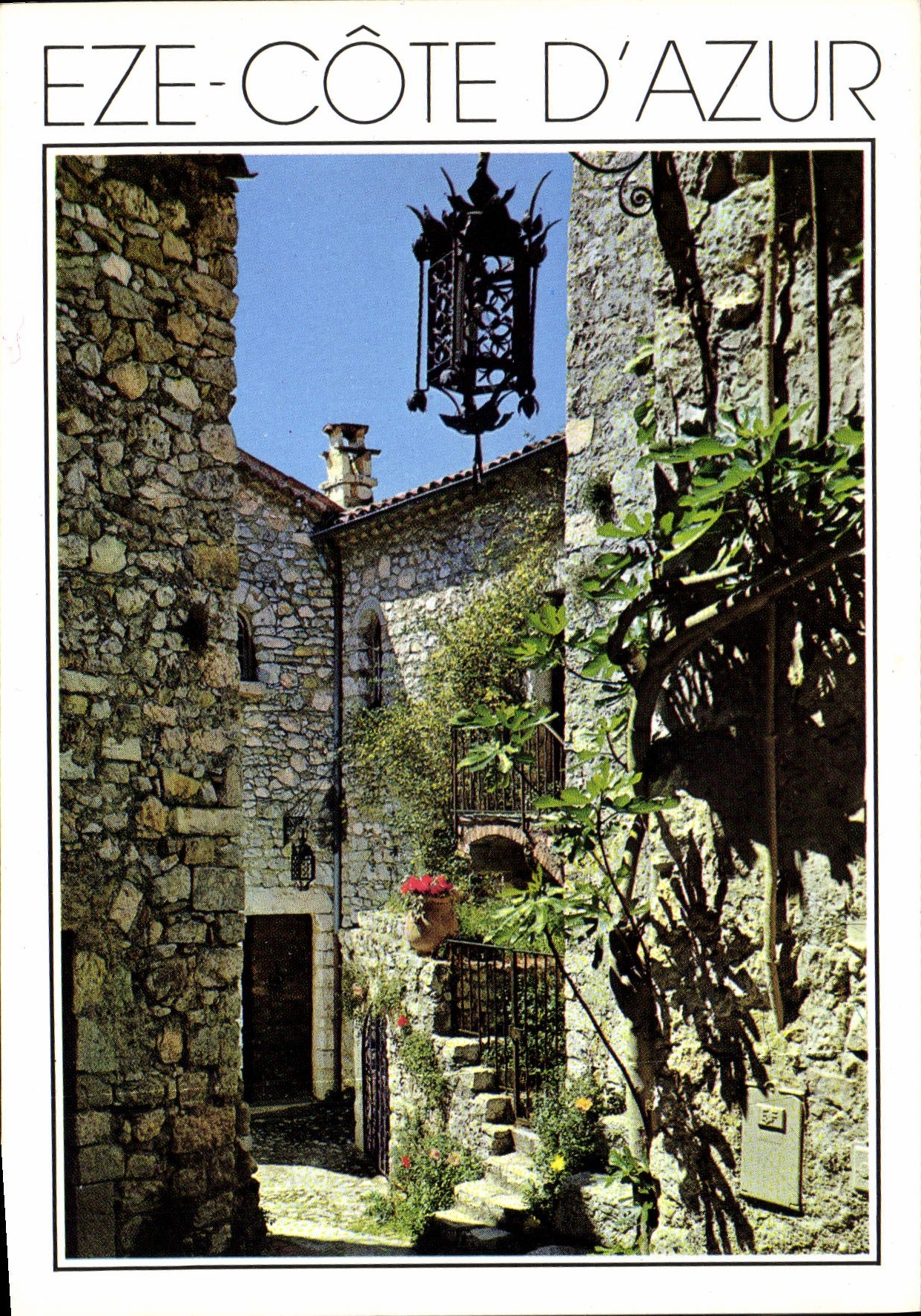 CPM Eze Cote d'Azur Vieille rue pittoresque