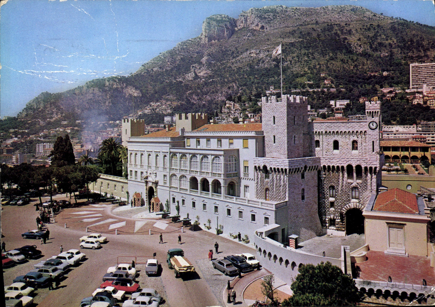 CPM La Cote d'Azur Principaute de Monaco le Palais Princier et la Tete de Chien 