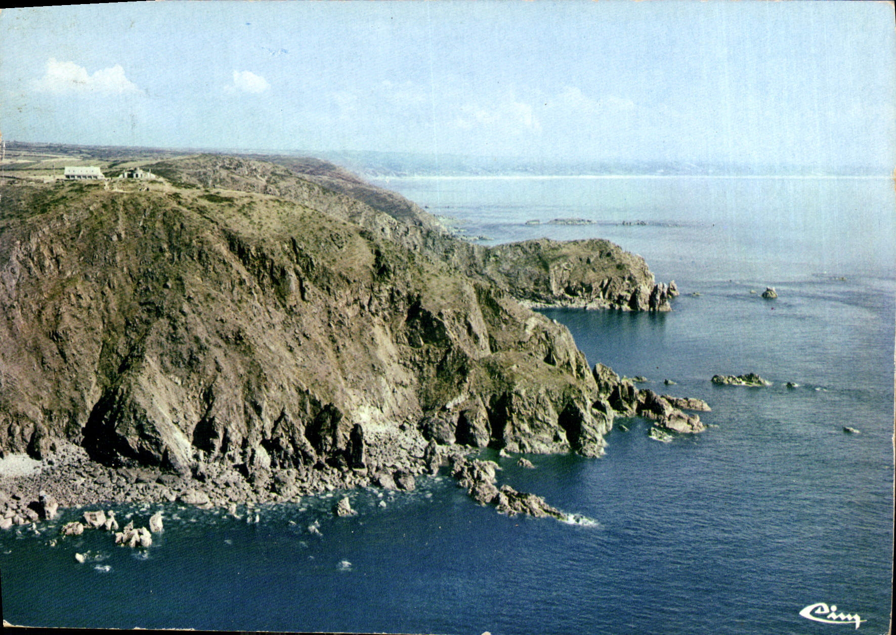 CPM Cap de la Hague le Nez de Jabourg vue aerienne