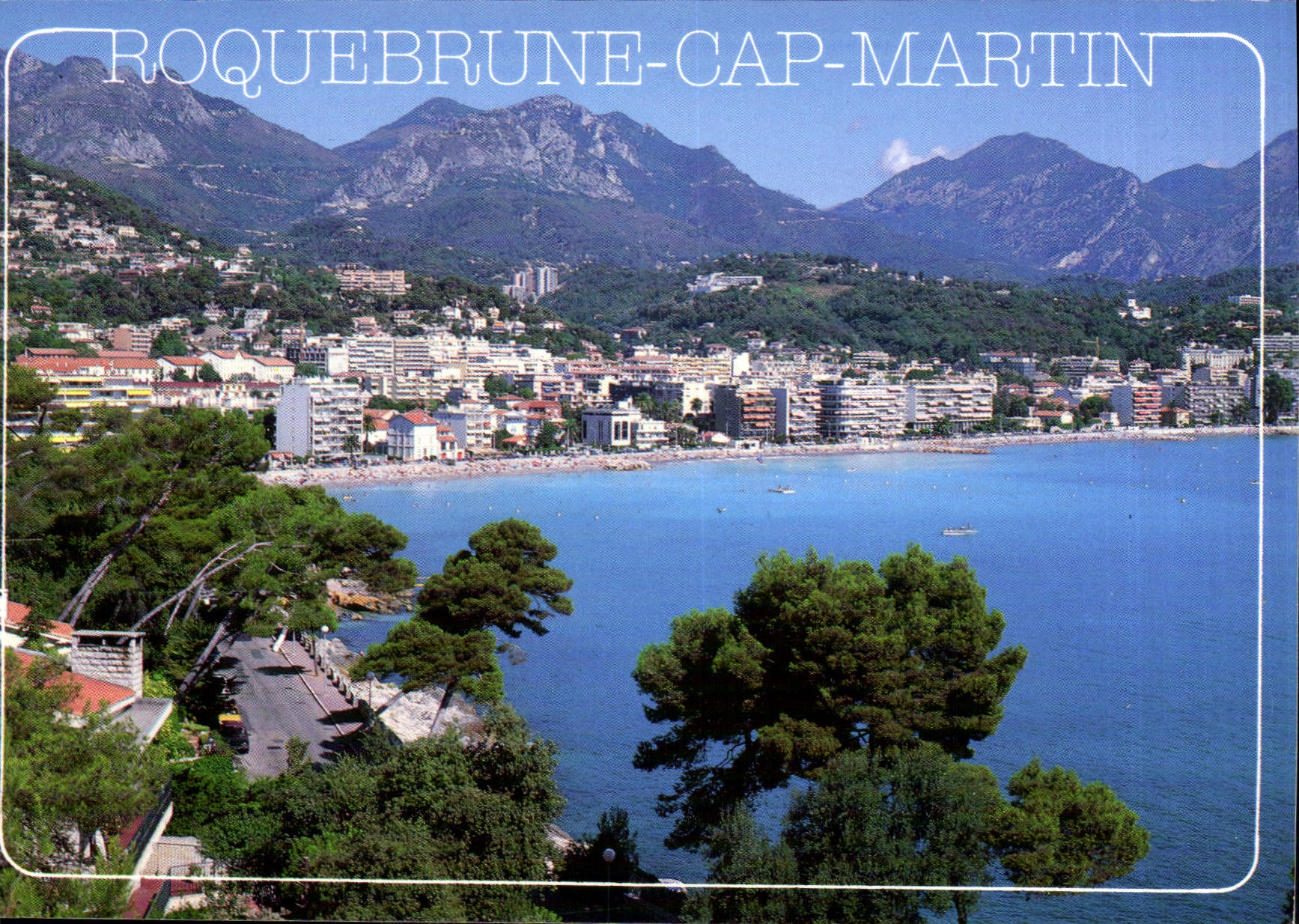 CPM La Cote d'Azur French Riviera Roquebrune Cap Martin Bord de Mer 