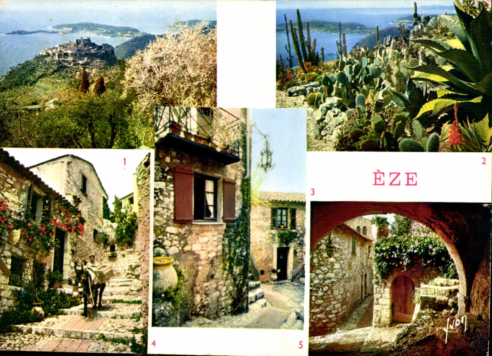 CPM La Cote d'Azur miracle de la nature Eze Alpes Maritimes vue generale et le Cap Ferrat le Jardin 