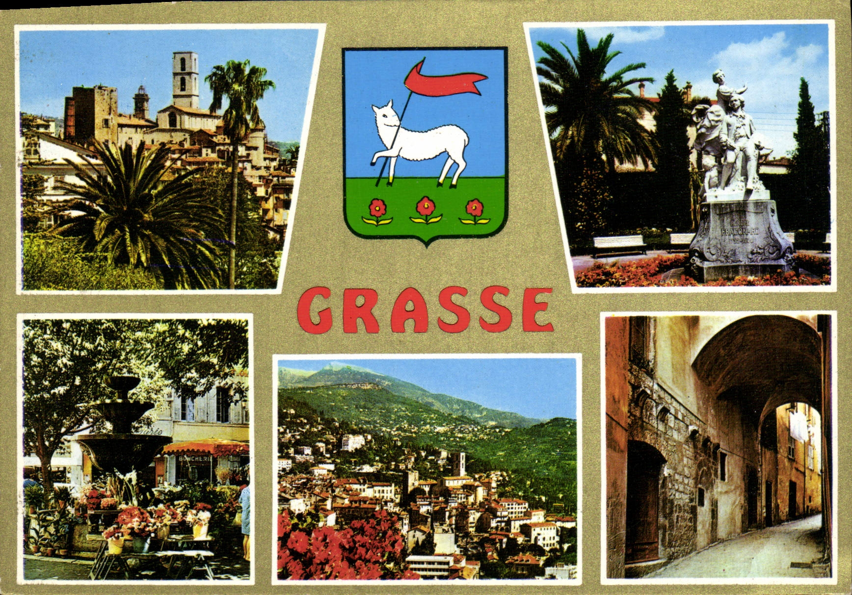 CPM Cote d'Azur Souvenir de Grasse A M 