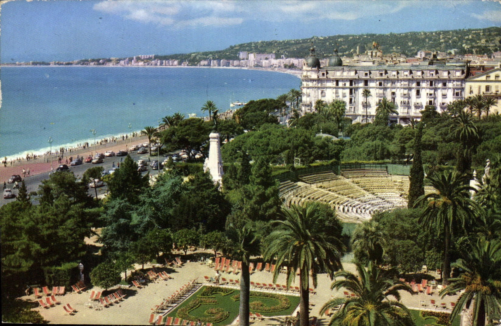 CPM Nice les Jardins Albert Ier l'Hotel Ruhl