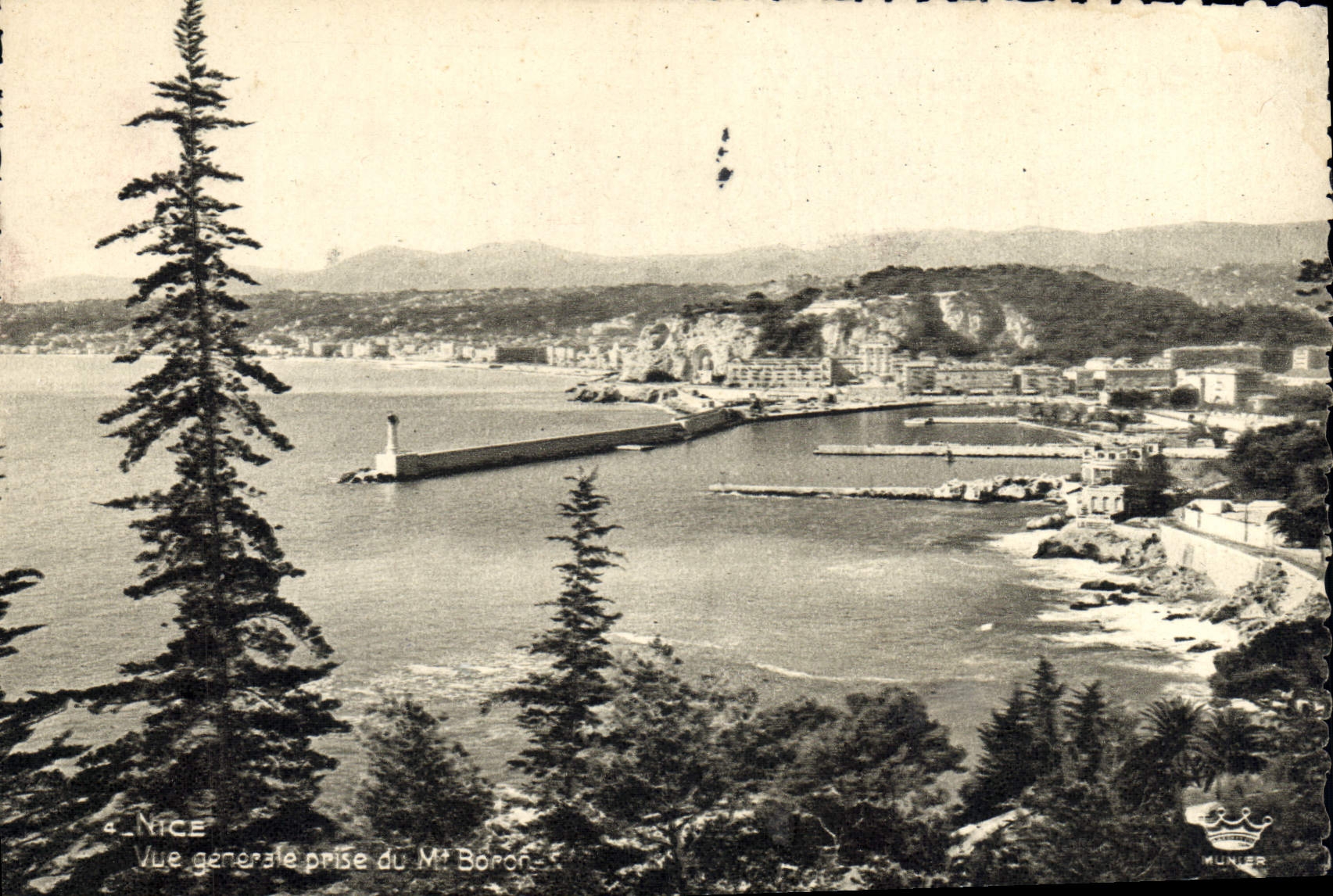 CPM Nice vue generale prise du Mt Boron 