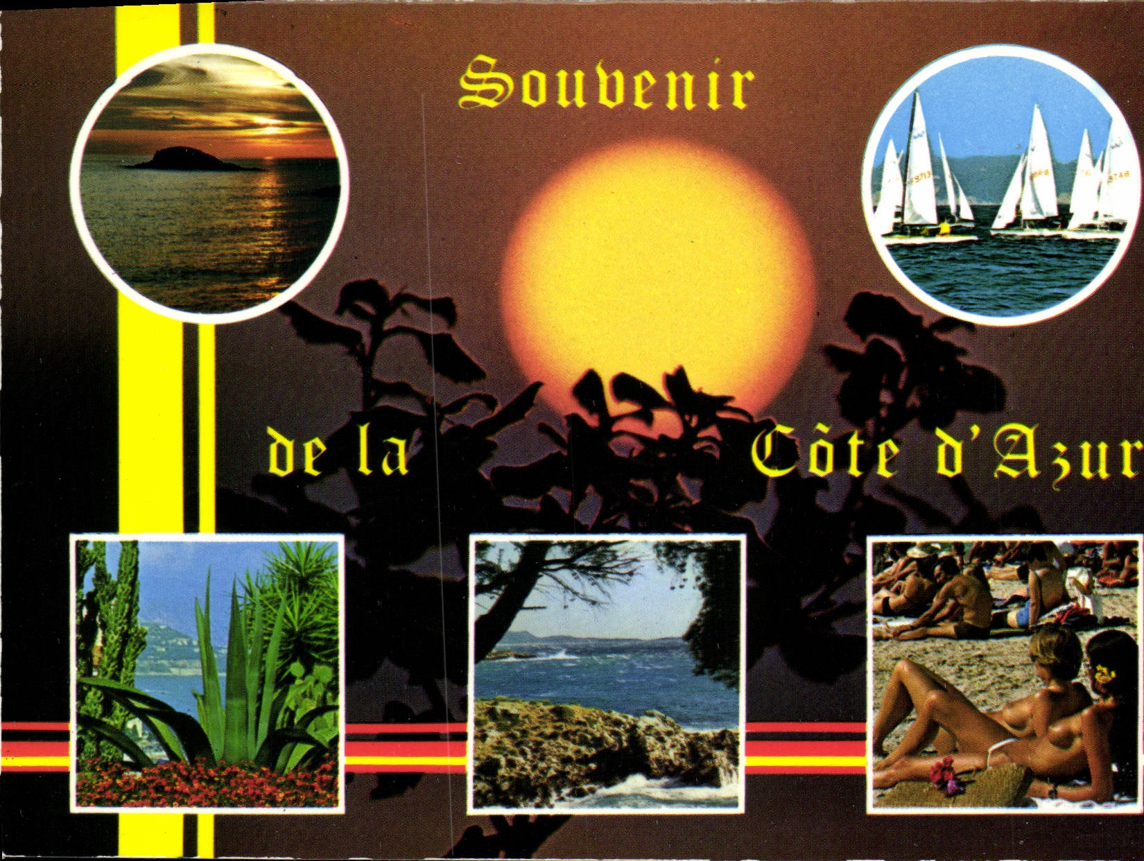 CPM Souvenir de la Cote d'Azur 