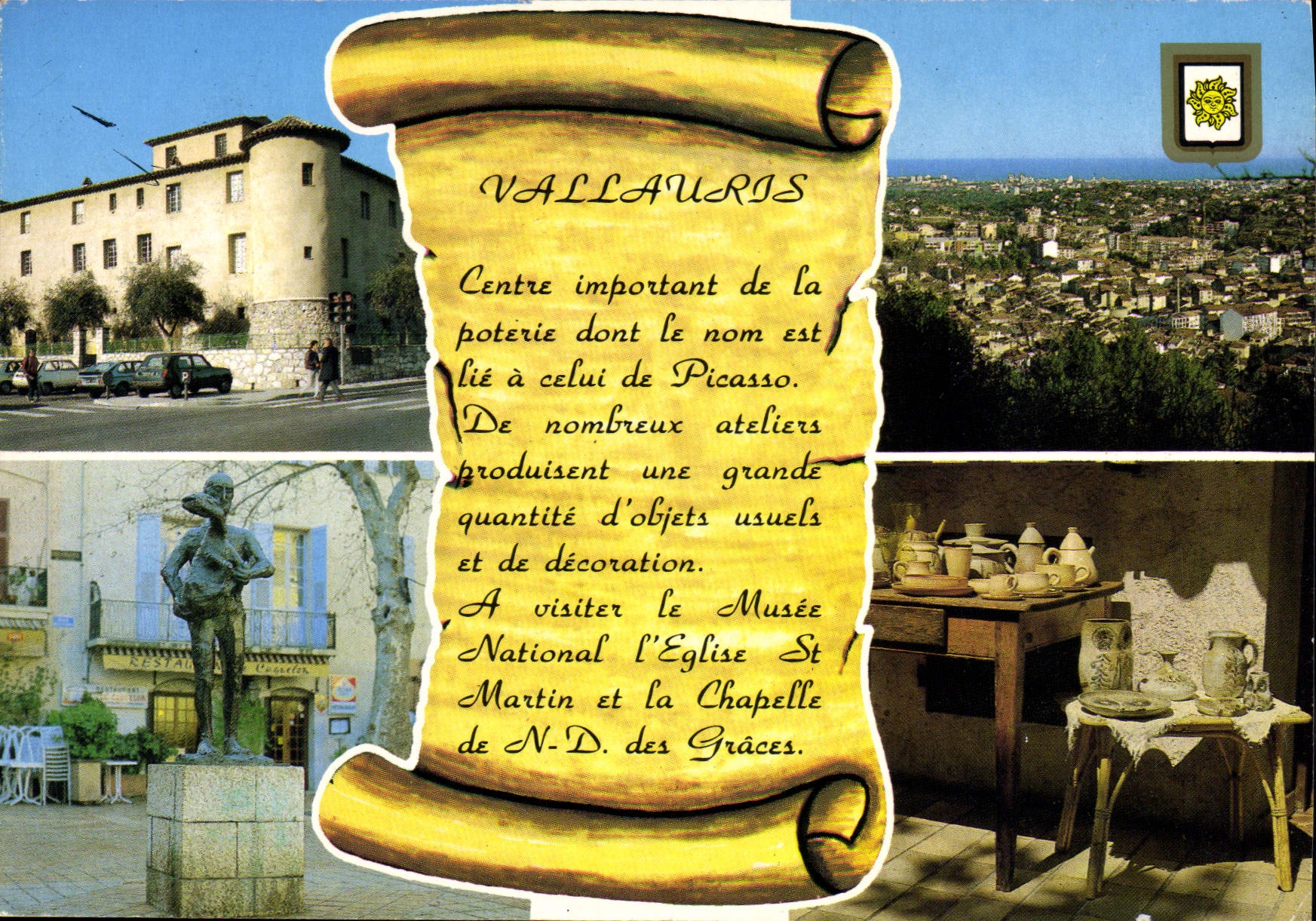 CPM Souvenir de Vallauris 