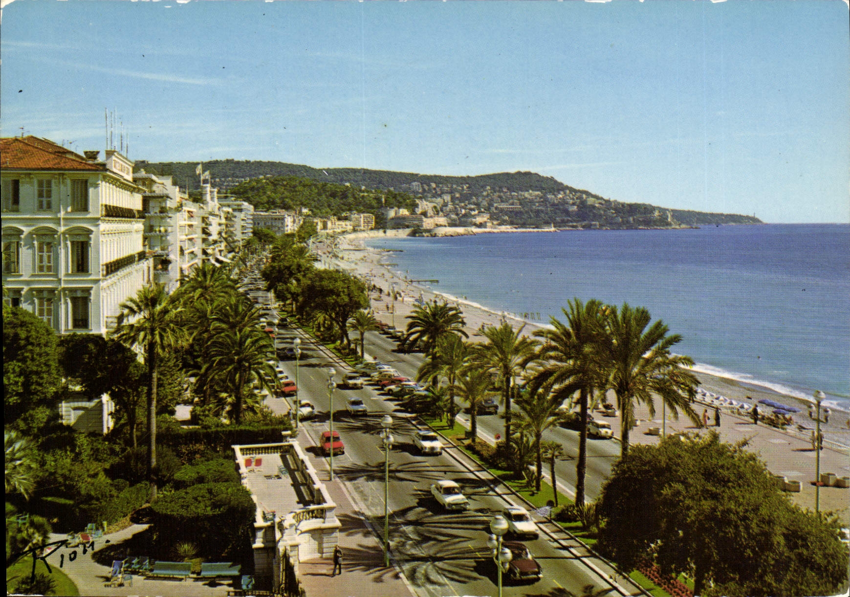CPM La Cote d'Azur Inoubliable Nice Quai des Etats Unis vue sur la Chateau le Mont Boron et le Cap F