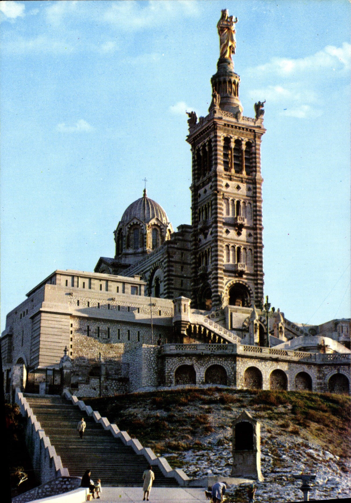 CPM La France Mariale Marseille Basilique Notre Dame de la Garde 