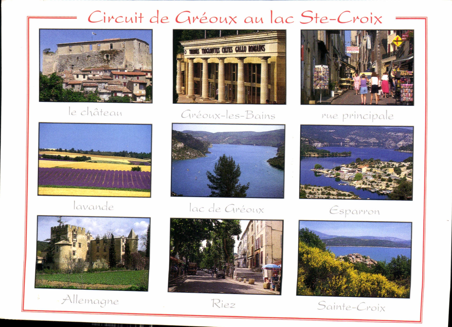 CPM Circuit Touristique Greoux les Bains 