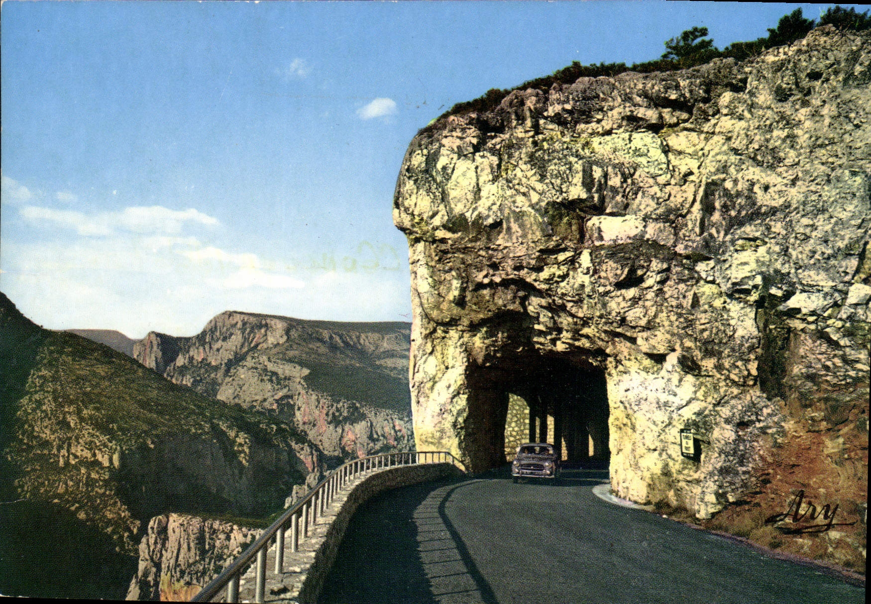 CPM Les Gorges Pittoresque du Verdon Route Varoise le Tunnel du Fayet 