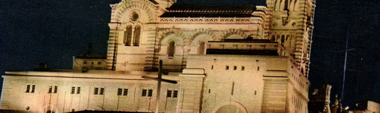 CPM Reflets de Provence Marseille B du r Notre Dame de la Garde la nuit 