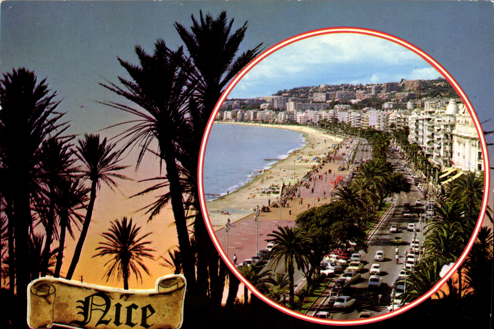 CPM La Cote d'Azur inoubliable Nice Alpes Maritimes