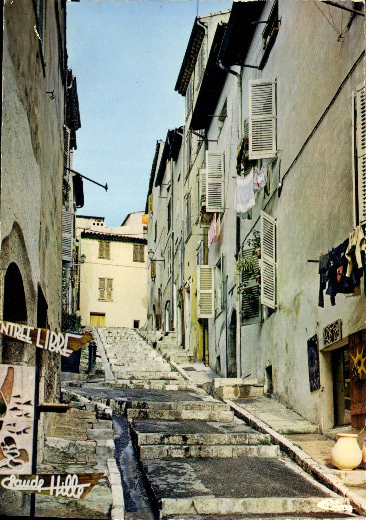 CPM Vallauris Alpes Mar Vieille rue