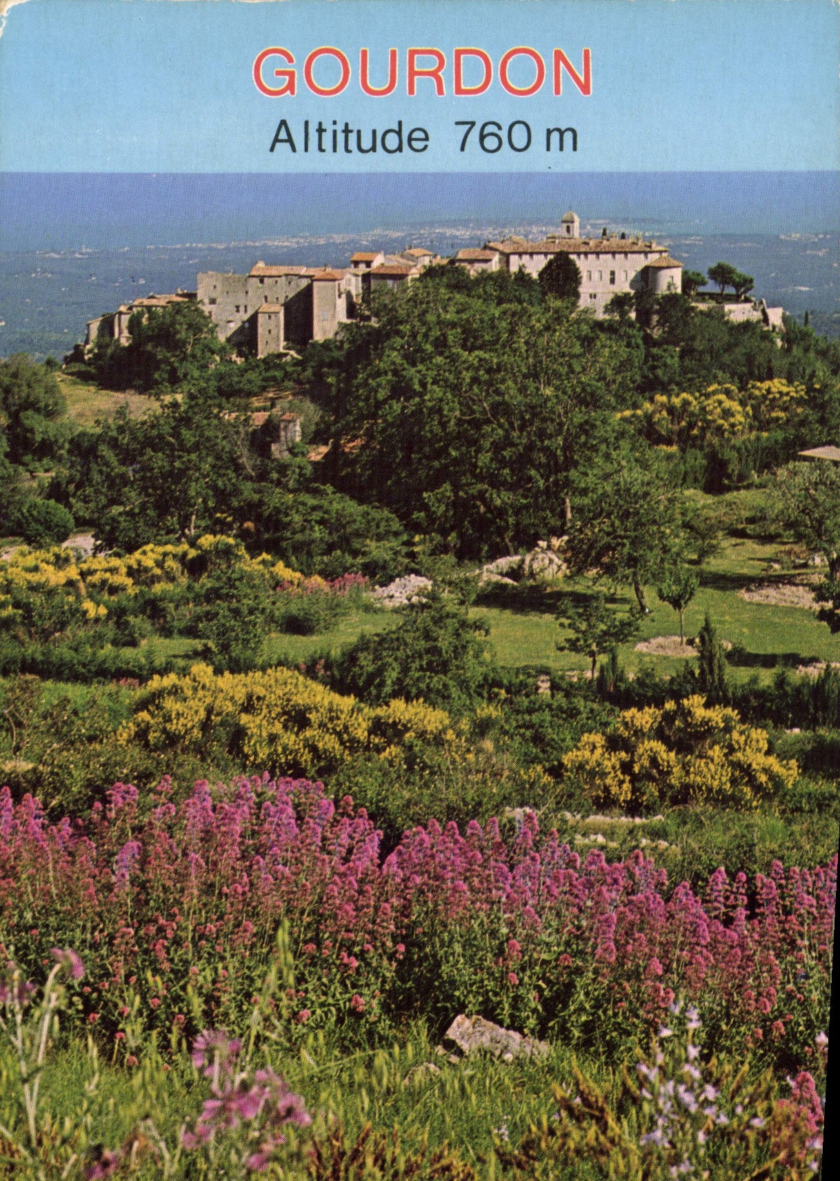 CPM Cote d'Azur French Riviera Excursion des Gorges du Loup Gourdon Alpes Maritimes