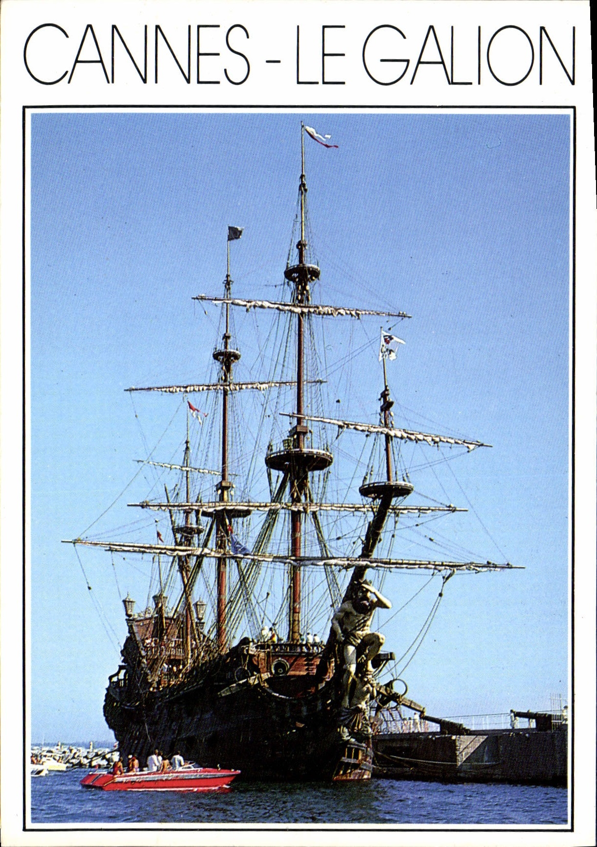 CPM Cote d'Azur French Riviera Cannes Le Galion Neptune Bateau