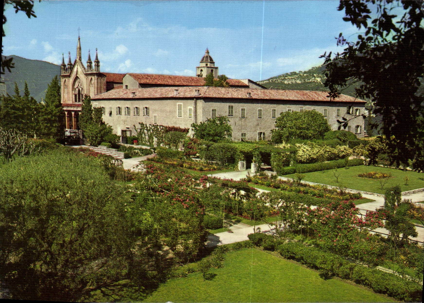 CPM Nice Cote d'Azur French Riviera Les Jardins et le Monastere de Cimiez